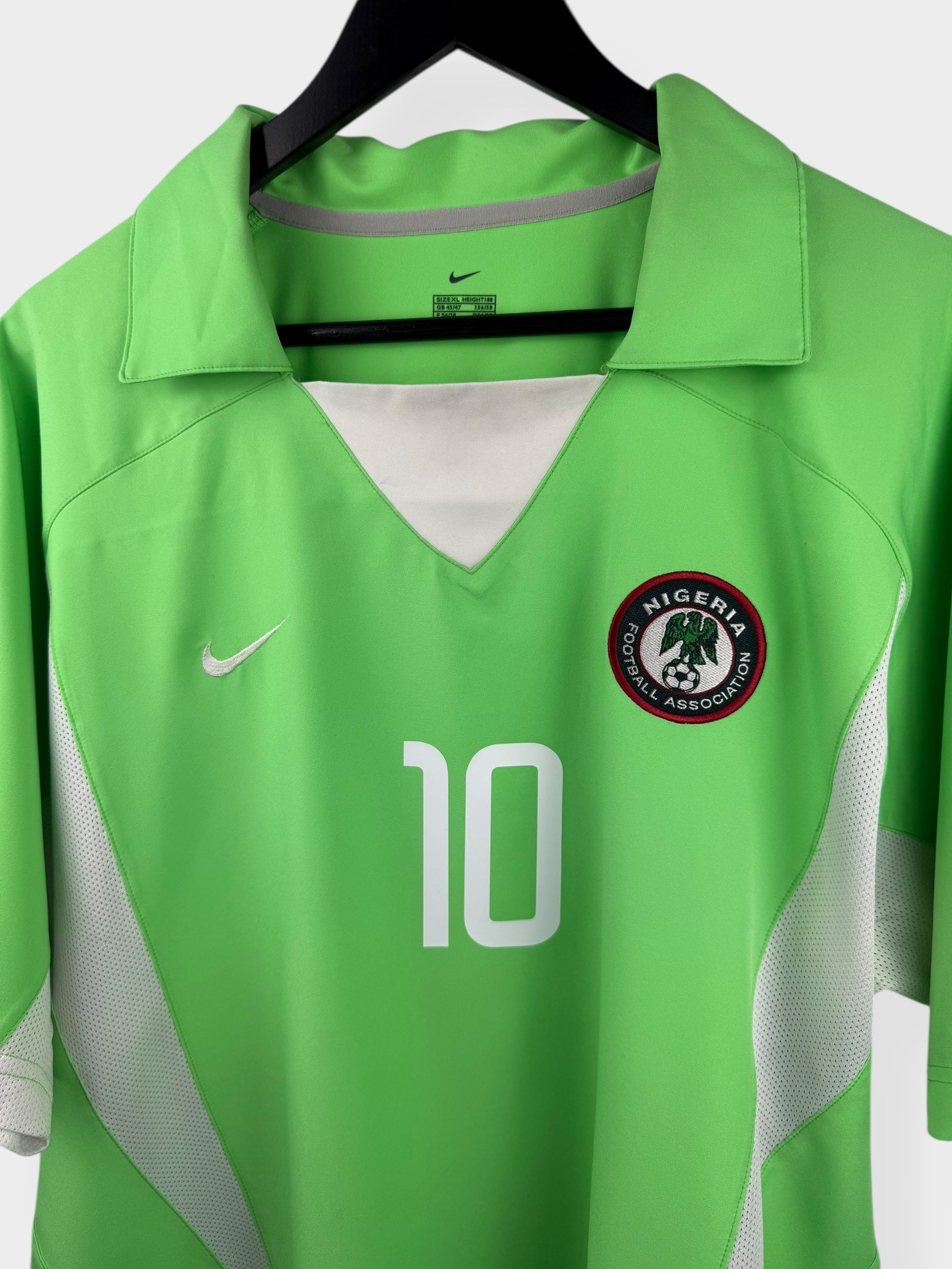 2002-04 NIGERIA HOME SHIRT OKOCHA #10 XL