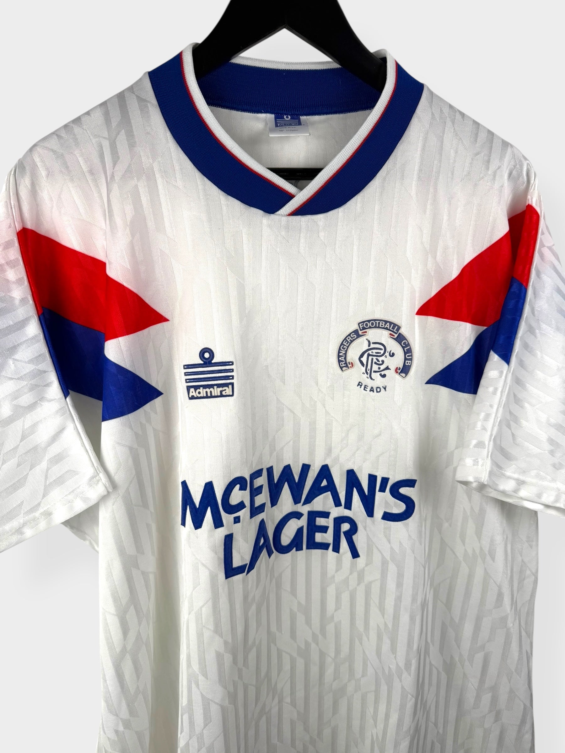 1990-92 RANGERS AWAY SHIRT XXL - Authentic Football Club