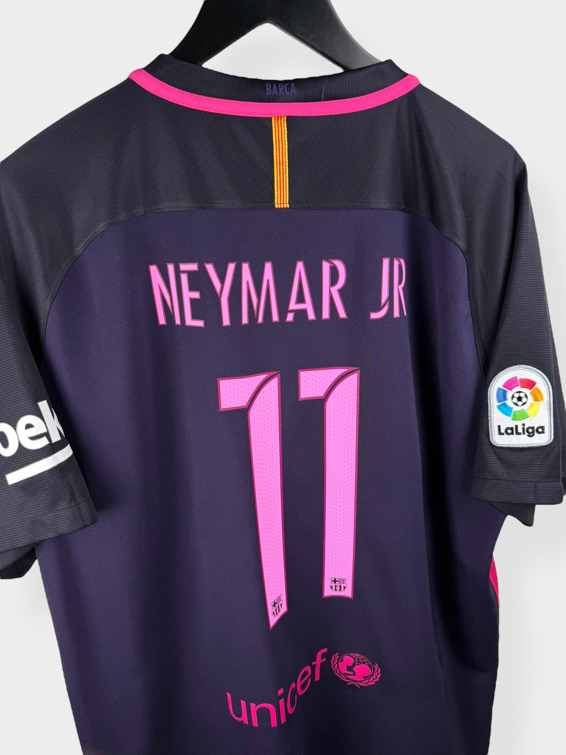 2016-17 BARCELONA AWAY SHIRT NEYMAR #11 XL - Authentic Football Club