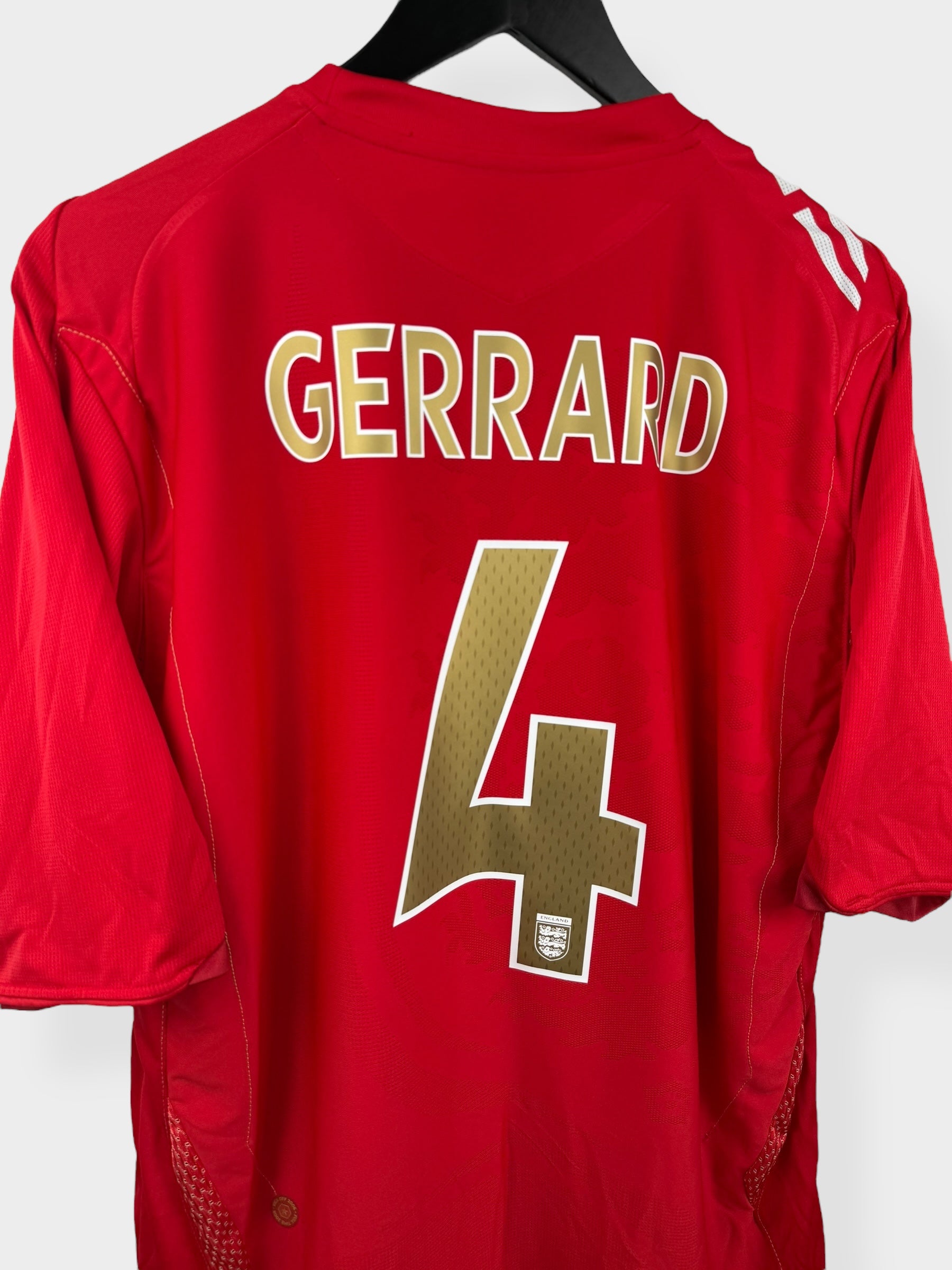2006-08 ENGLAND AWAY SHIRT GERRARD #4 XL