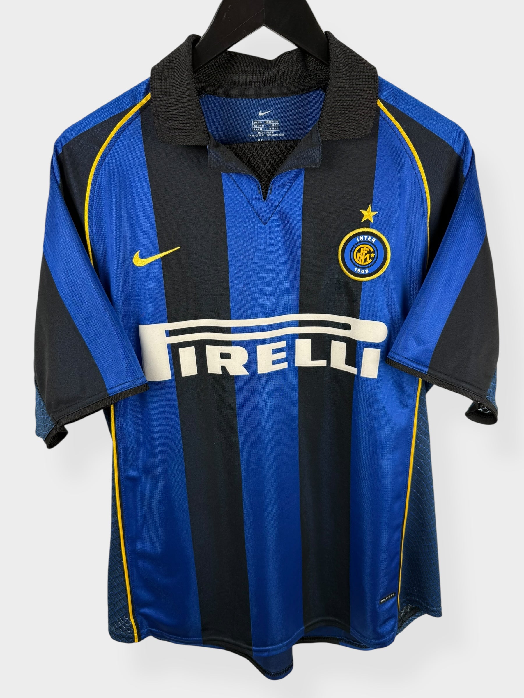 2001-02 INTER MILAN HOME SHIRT RONALDO #9 M - Authentic Football Club