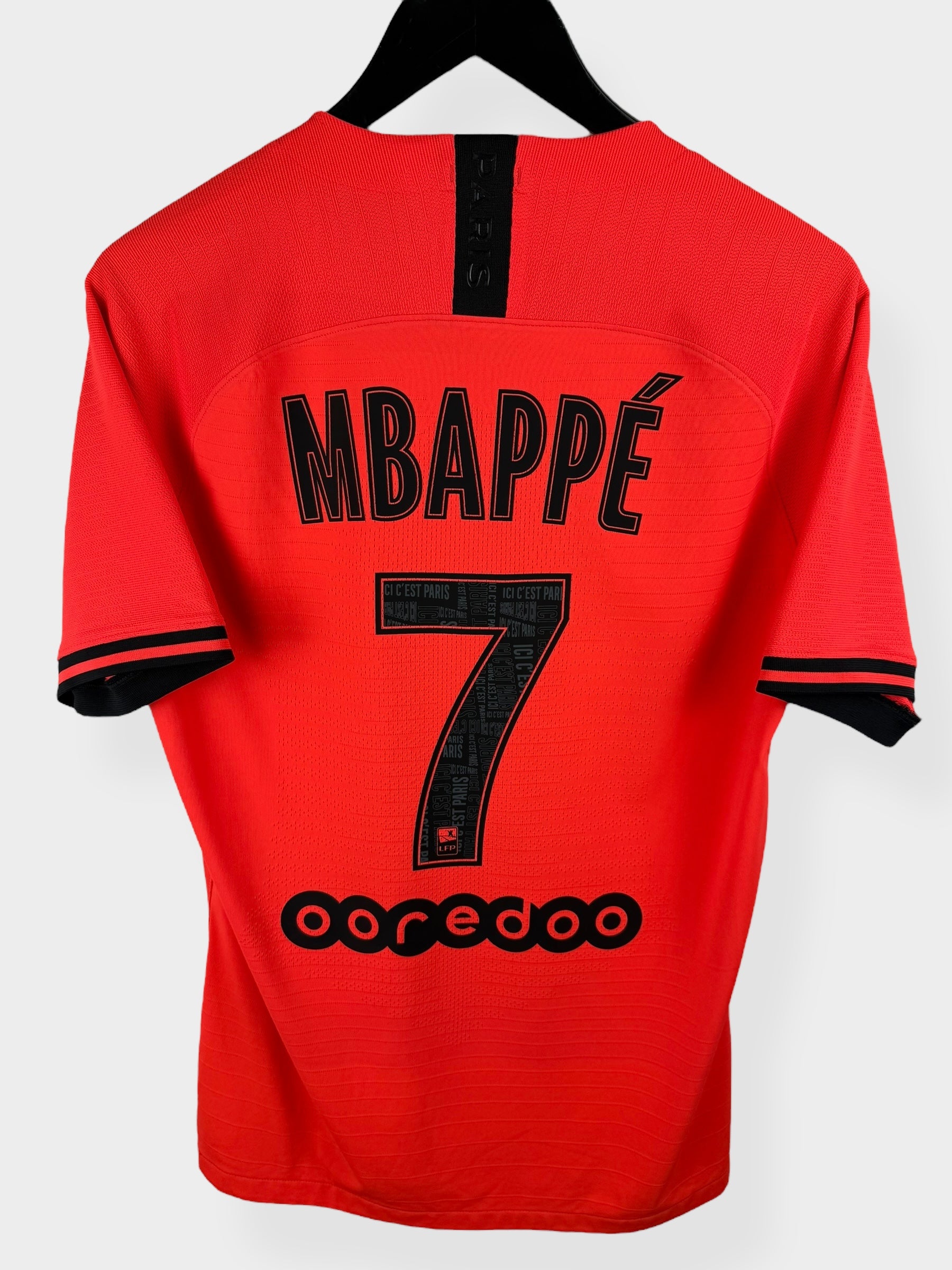 2019-20 PARIS SAINT-GERMAIN AWAY MATCH ISSUE SHIRT MBAPPE #7 M