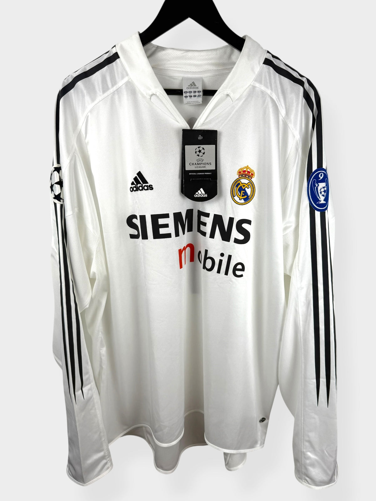 2004-05 MAILLOT DOMICILE REAL MADRID CL LS RONALDO #9 XXL