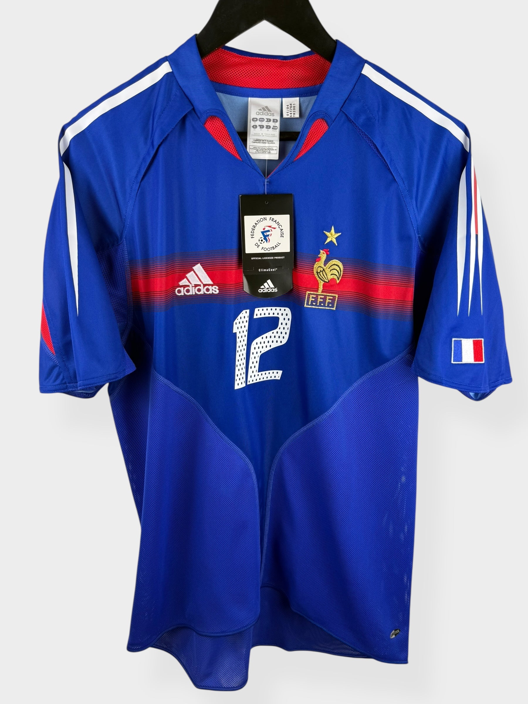 2004-06 FRANCE HOME SHIRT HENRY #12 M - Authentic Football Club