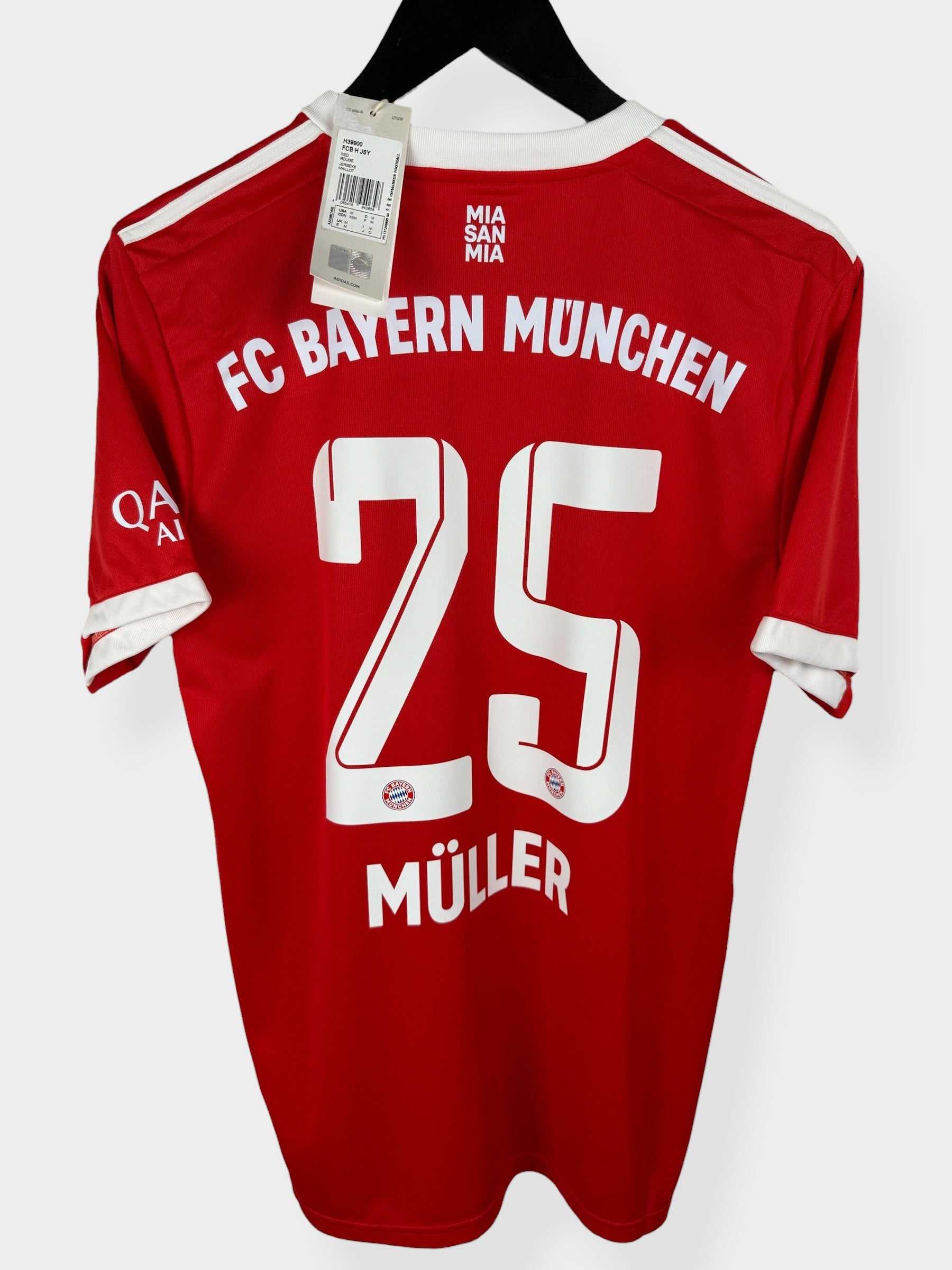 2022-23 BAYERN MUNICH HOME SHIRT MULLER #25 M