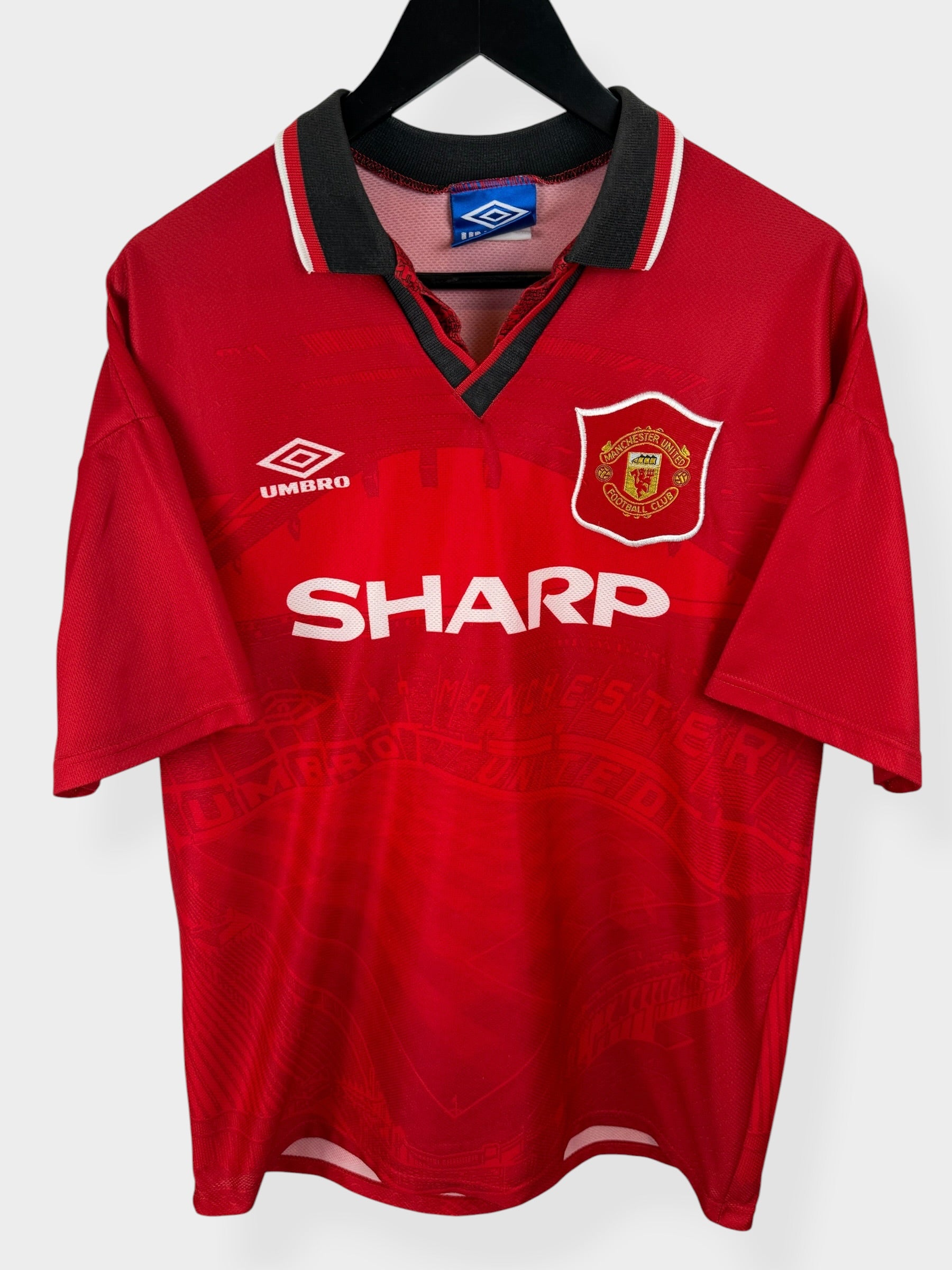 1994-96 MANCHESTER UNITED HOME SHIRT CANTONA #7 L