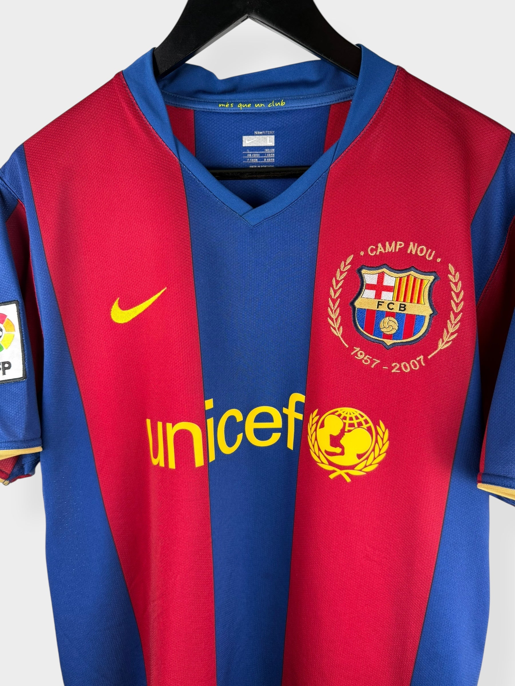 2007-08 BARCELONA HOME SHIRT RONALDINHO #10 L