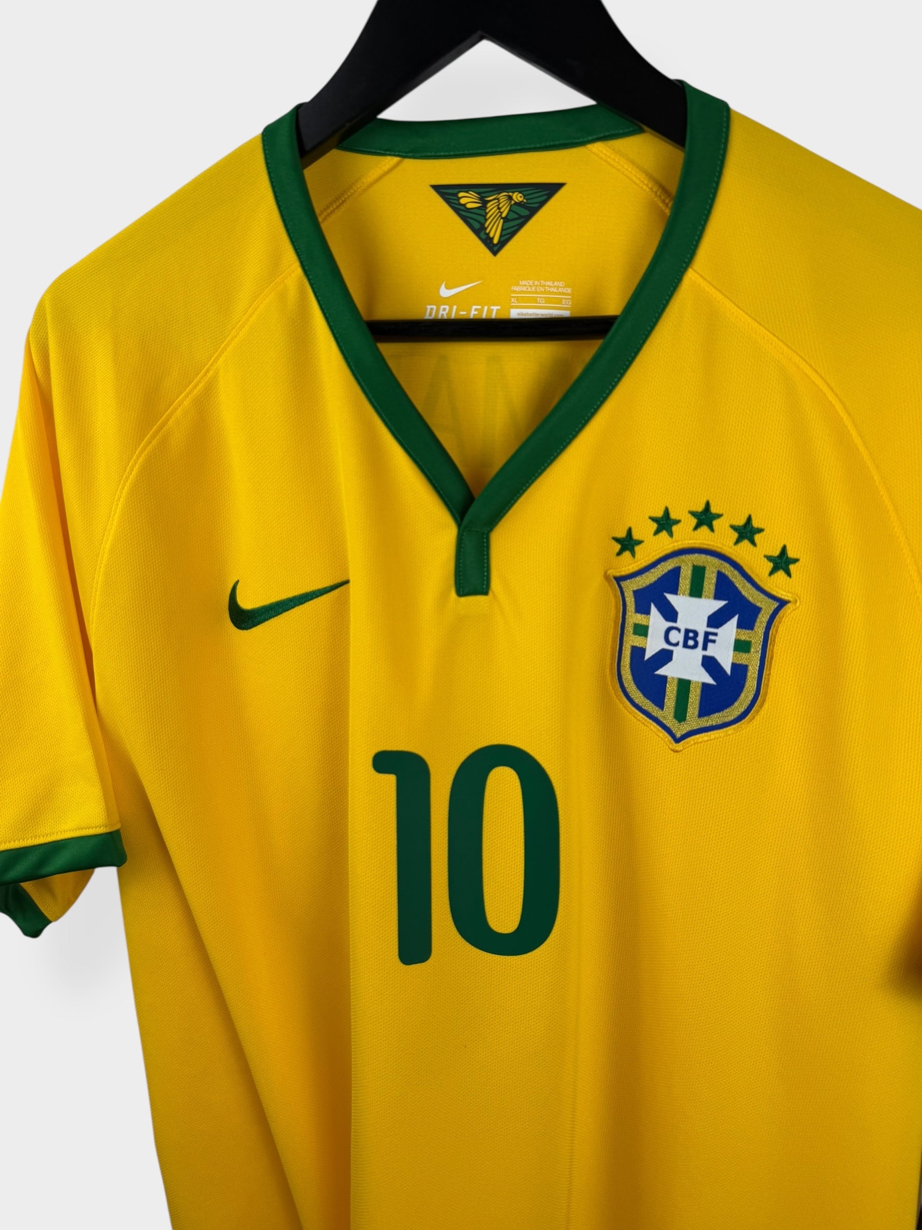 2014-15 BRAZILIË THUISSHIRT NEYMAR JR #10 XL