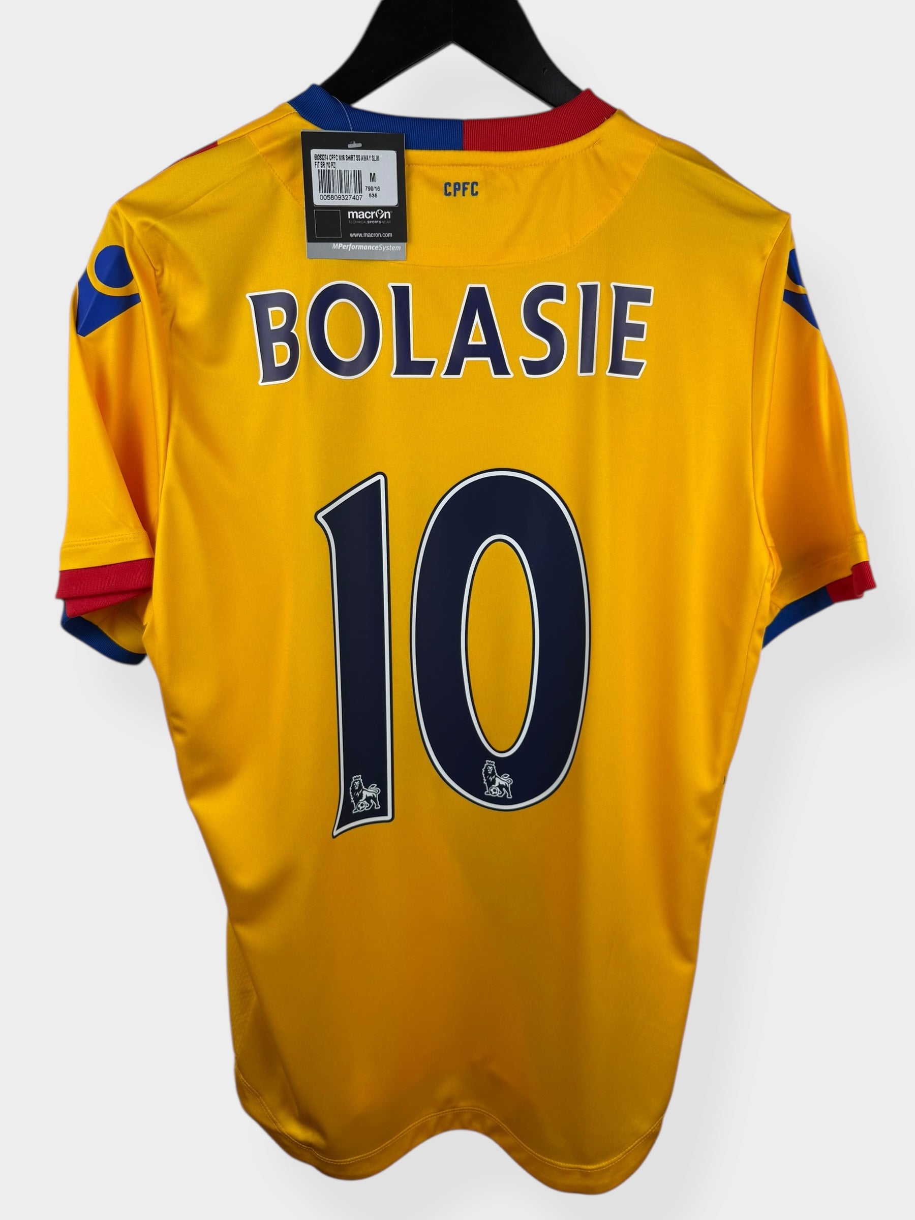 2016-17 CRYSTAL PALACE AWAY SHIRT BOLASIE #10 M