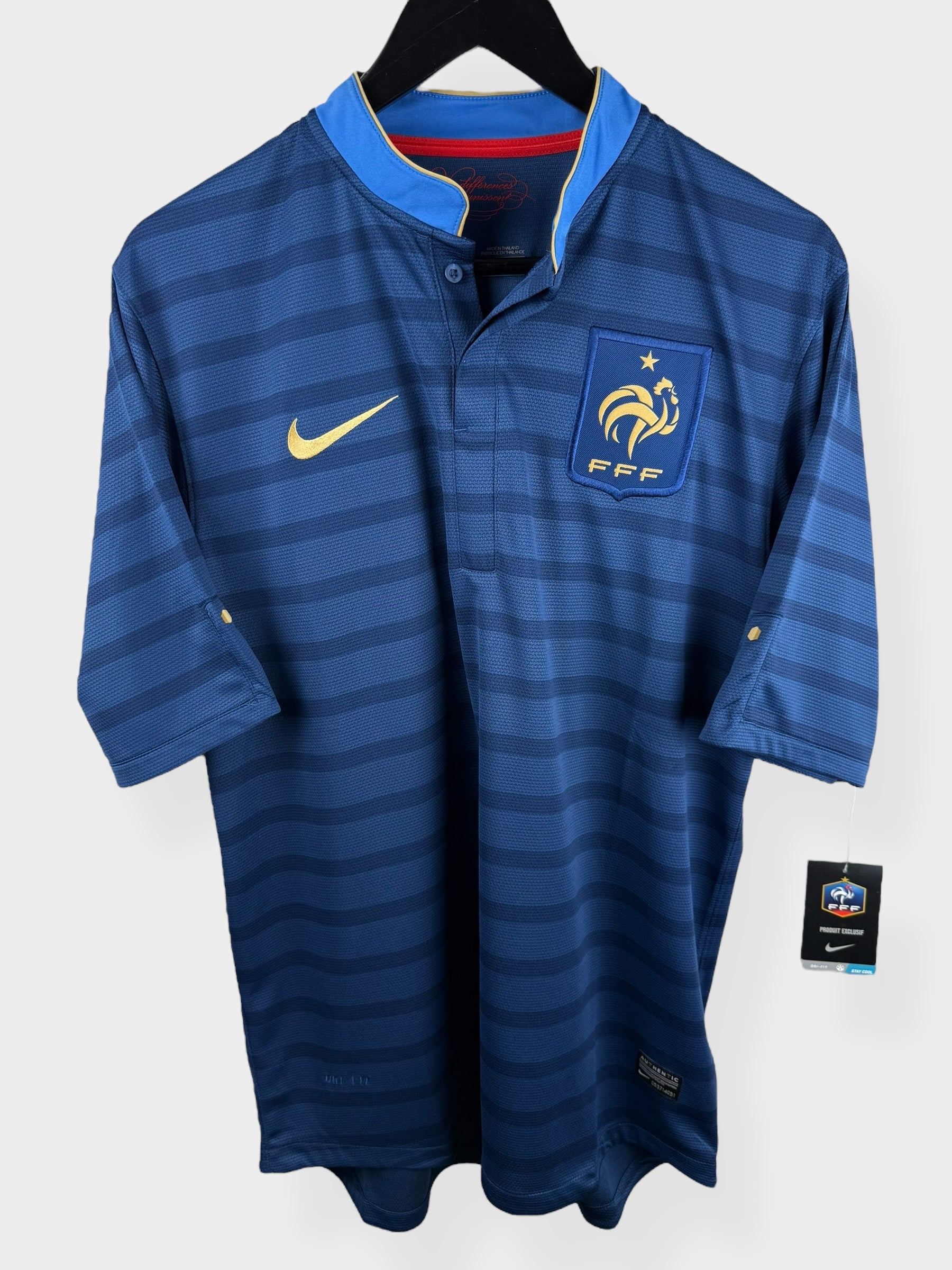 2012-13 FRANCE HOME SHIRT L - Authentic Football Club