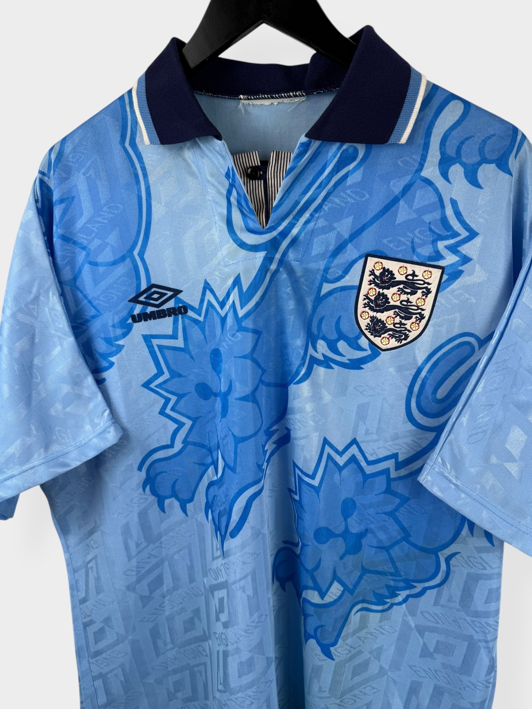 1992-93 ENGLAND THIRD SHIRT XL - Authentic Football Club