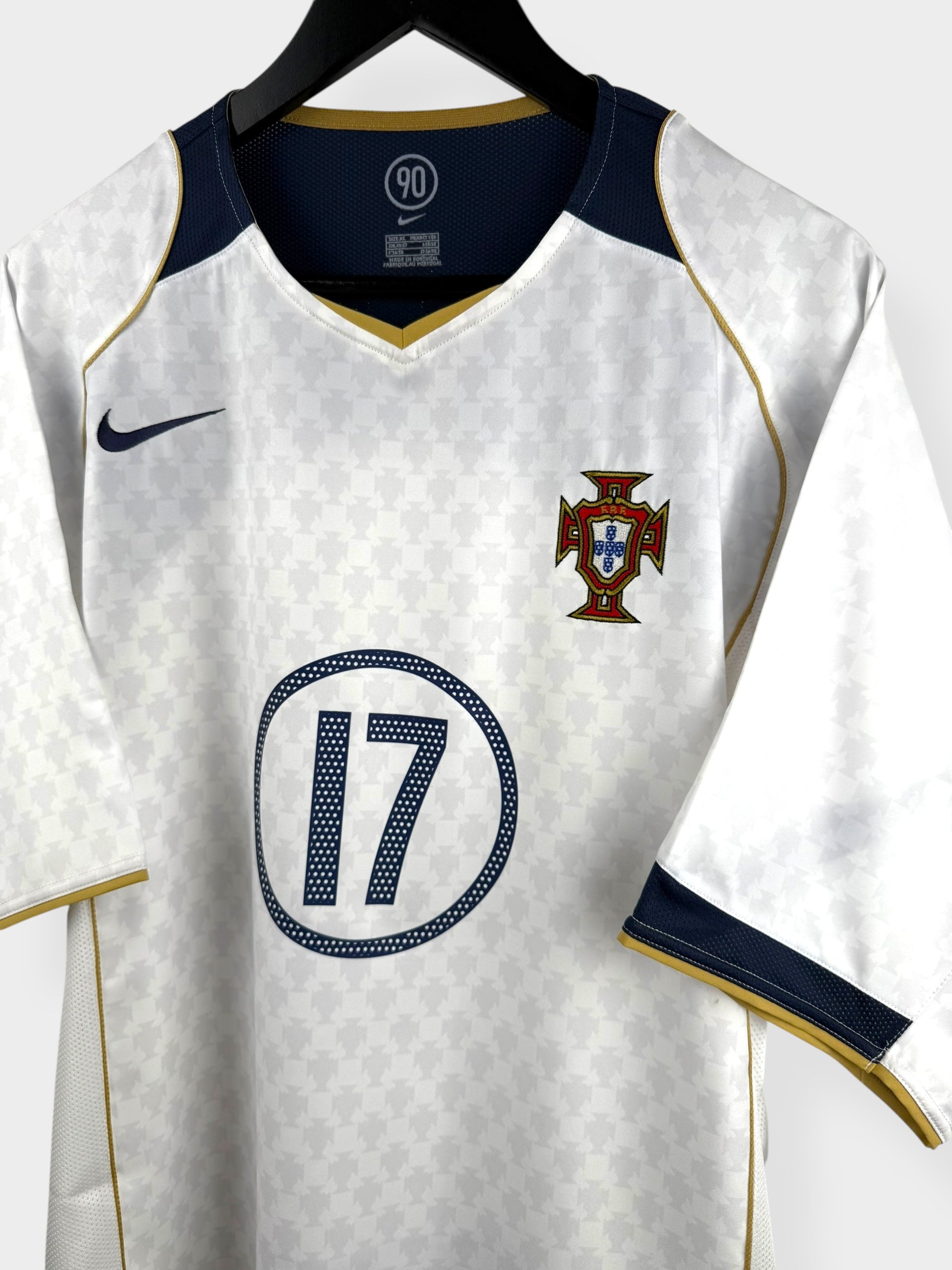2004-06 PORTUGAL AWAY SHIRT RONALDO #17 XL - Authentic Football Club