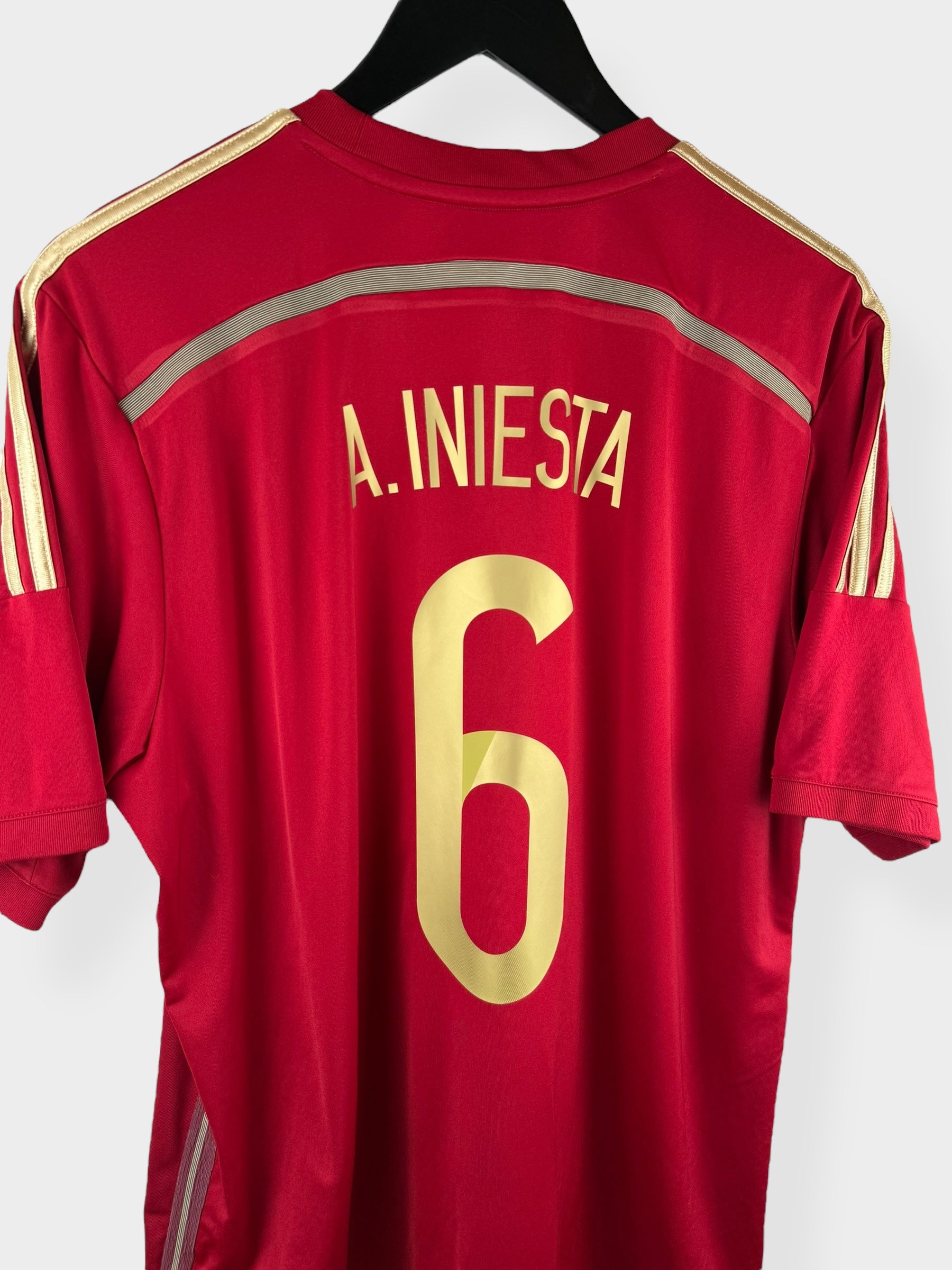 2014-15 SPANIEN HEIMTRIKOT INIESTA #6 XL