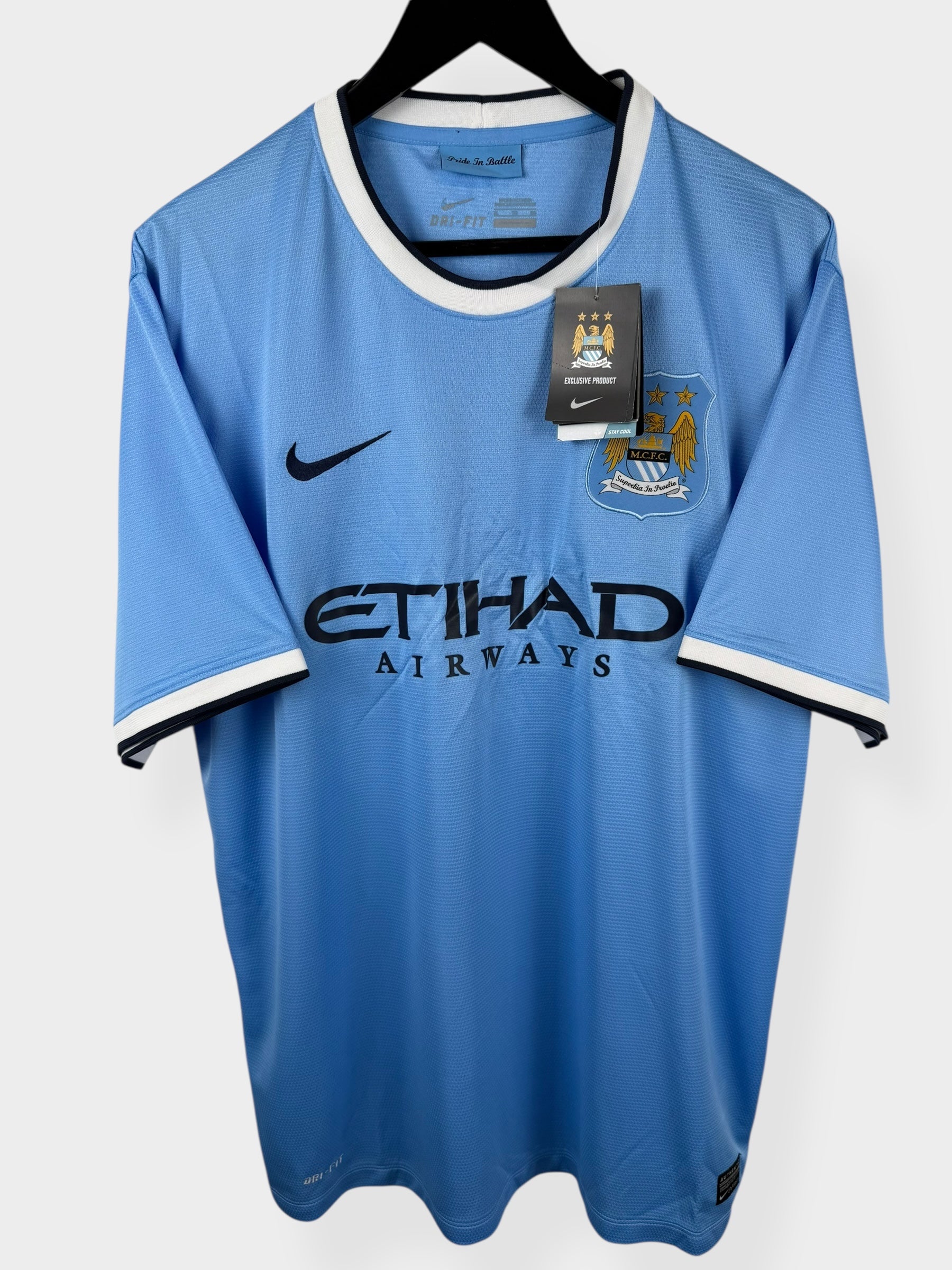 2013-14 MANCHESTER CITY HOME SHIRT XL - Authentic Football Club