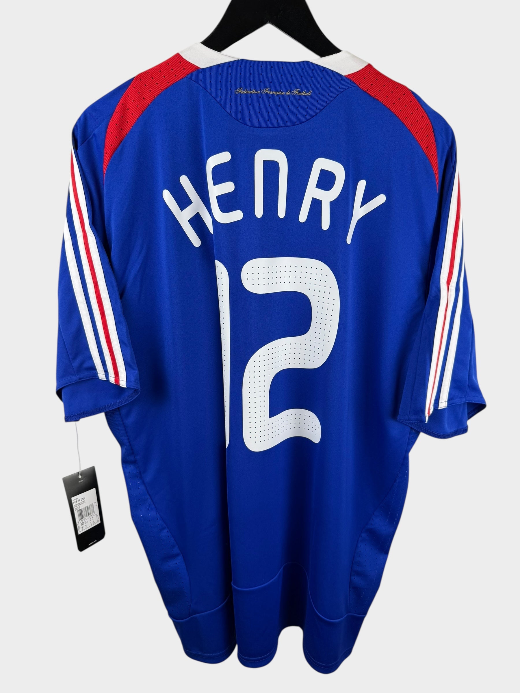 2007-08 FRANCE HOME SHIRT HENRY #12 XL - Authentic Football Club