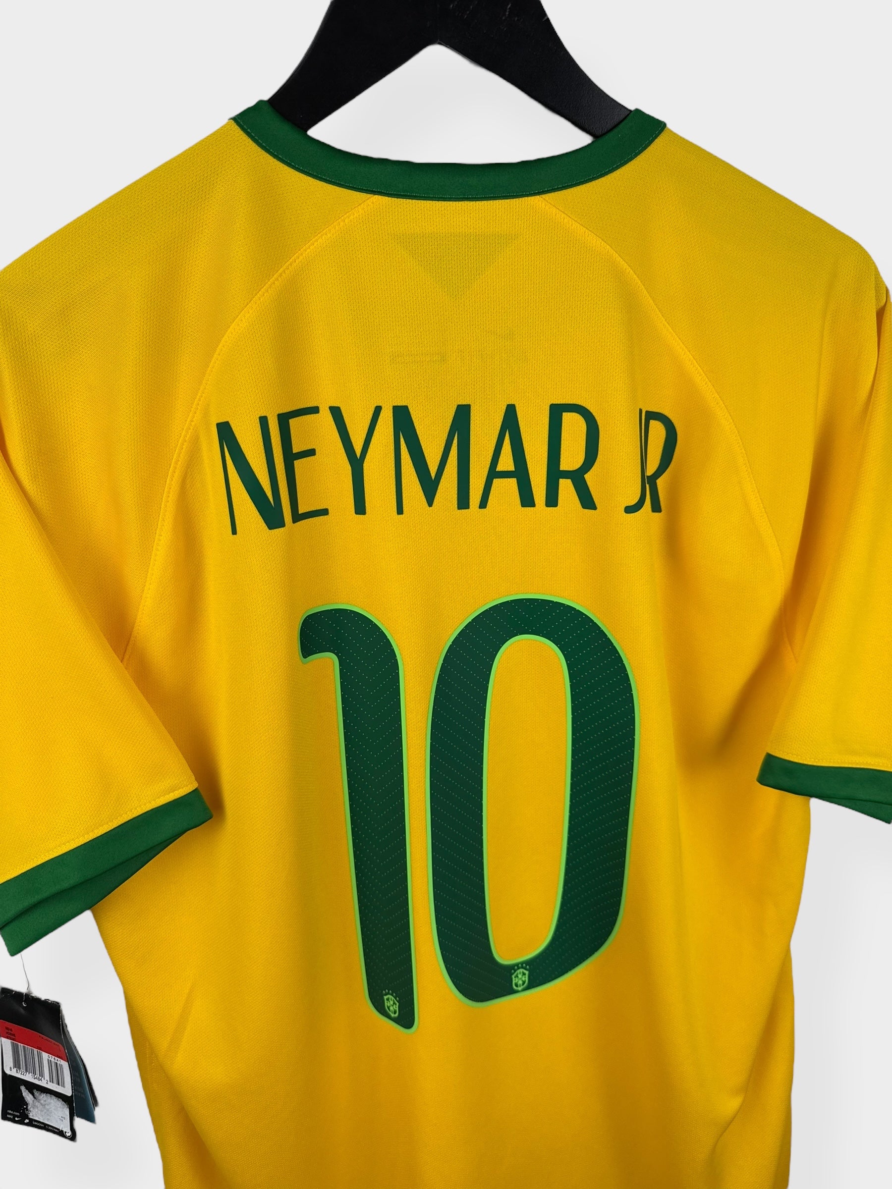 2014-15 BRAZIL HOME SHIRT NEYMAR JR #10 L - Authentic Football Club