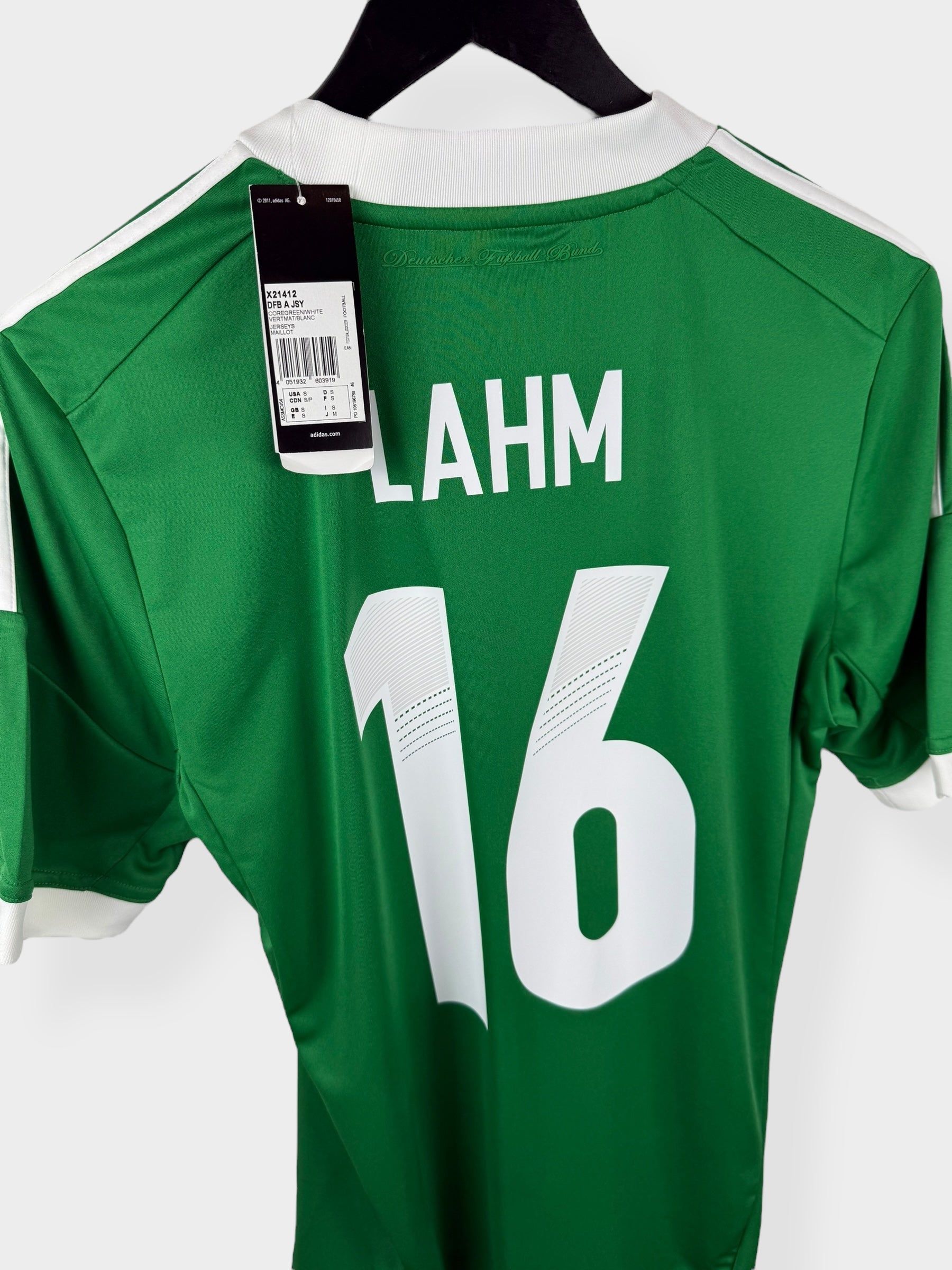 2012-13 GERMANY AWAY SHIRT LAHM #16 S - Authentic Football Club