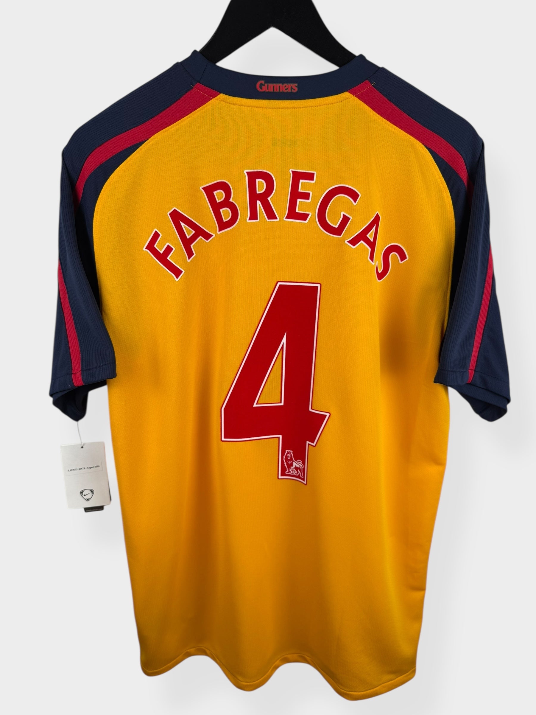 2008-09 ARSENAL AWAY SHIRT FABREGAS #4 XL - Authentic Football Club