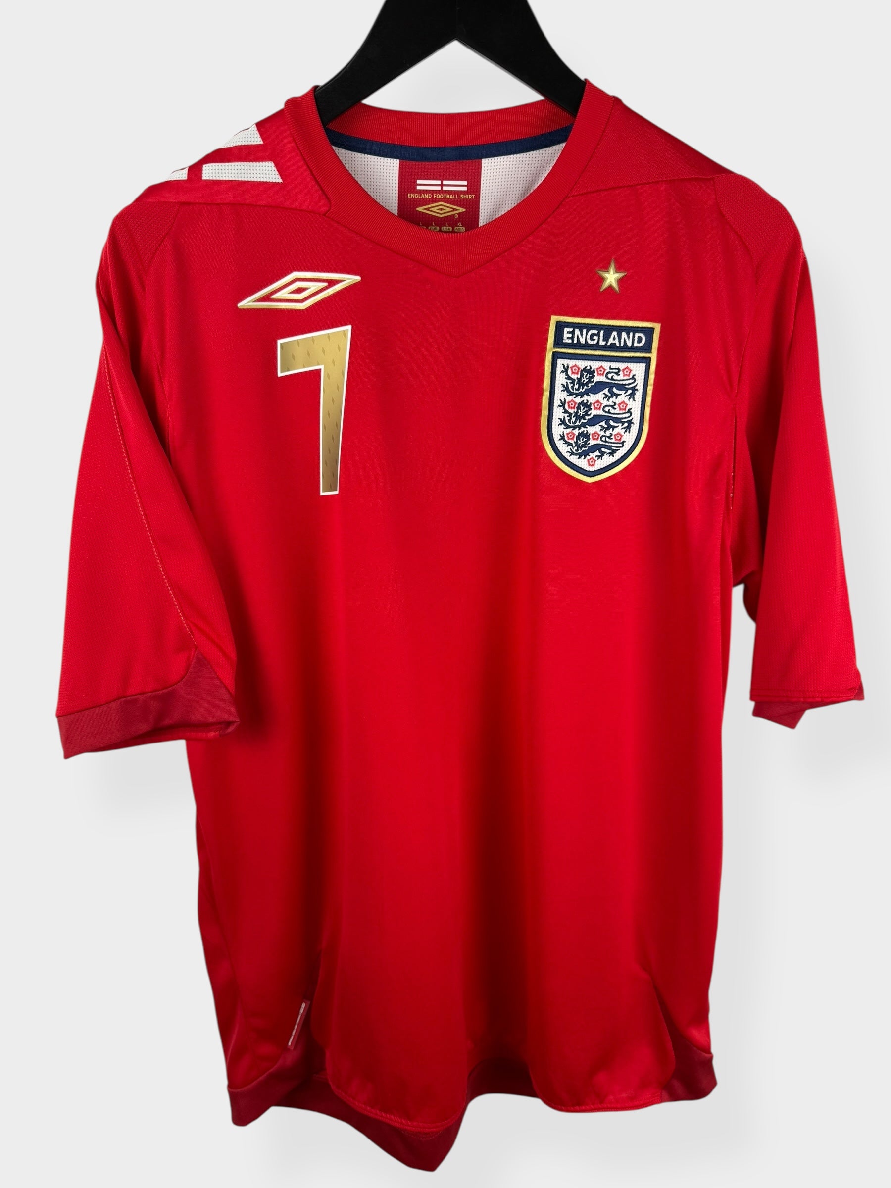 2006-08 ENGLAND AWAY SHIRT BECKHAM #7 L - Authentic Football Club