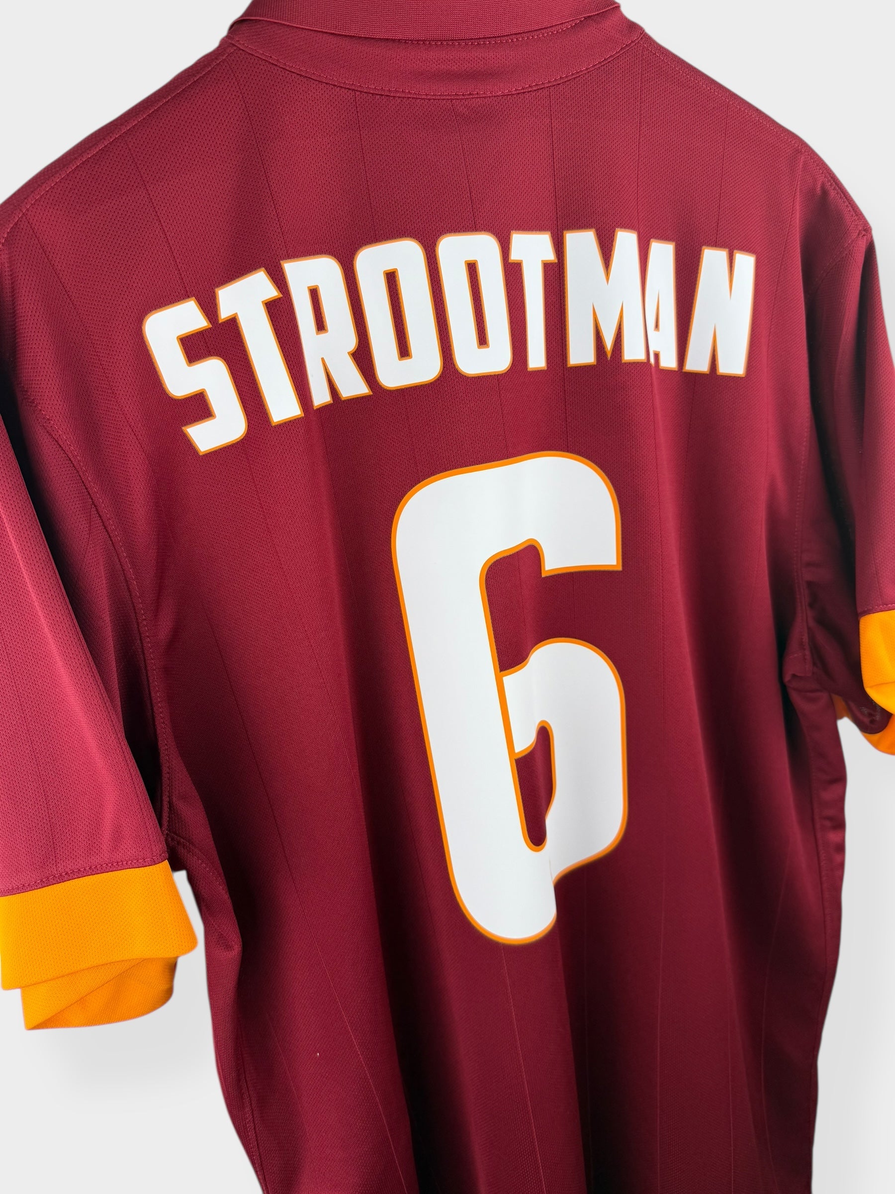 2014-15 AS ROMA HOME SHIRT STROOTMAN #6 XL