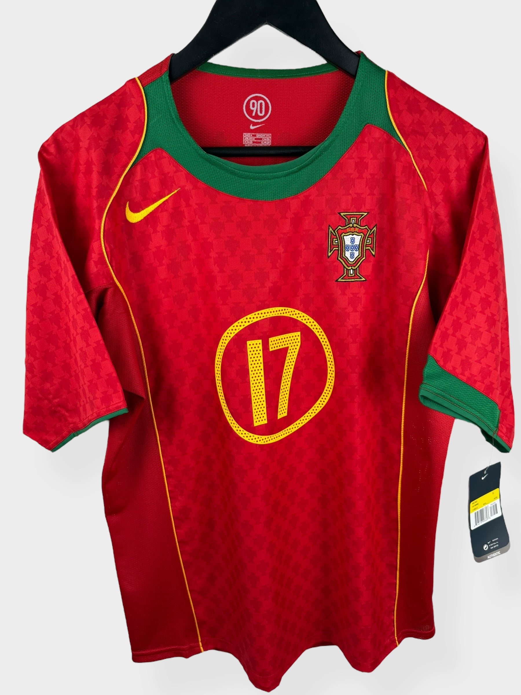 2004-06 PORTUGAL HOME SHIRT RONALDO #17 S - Authentic Football Club