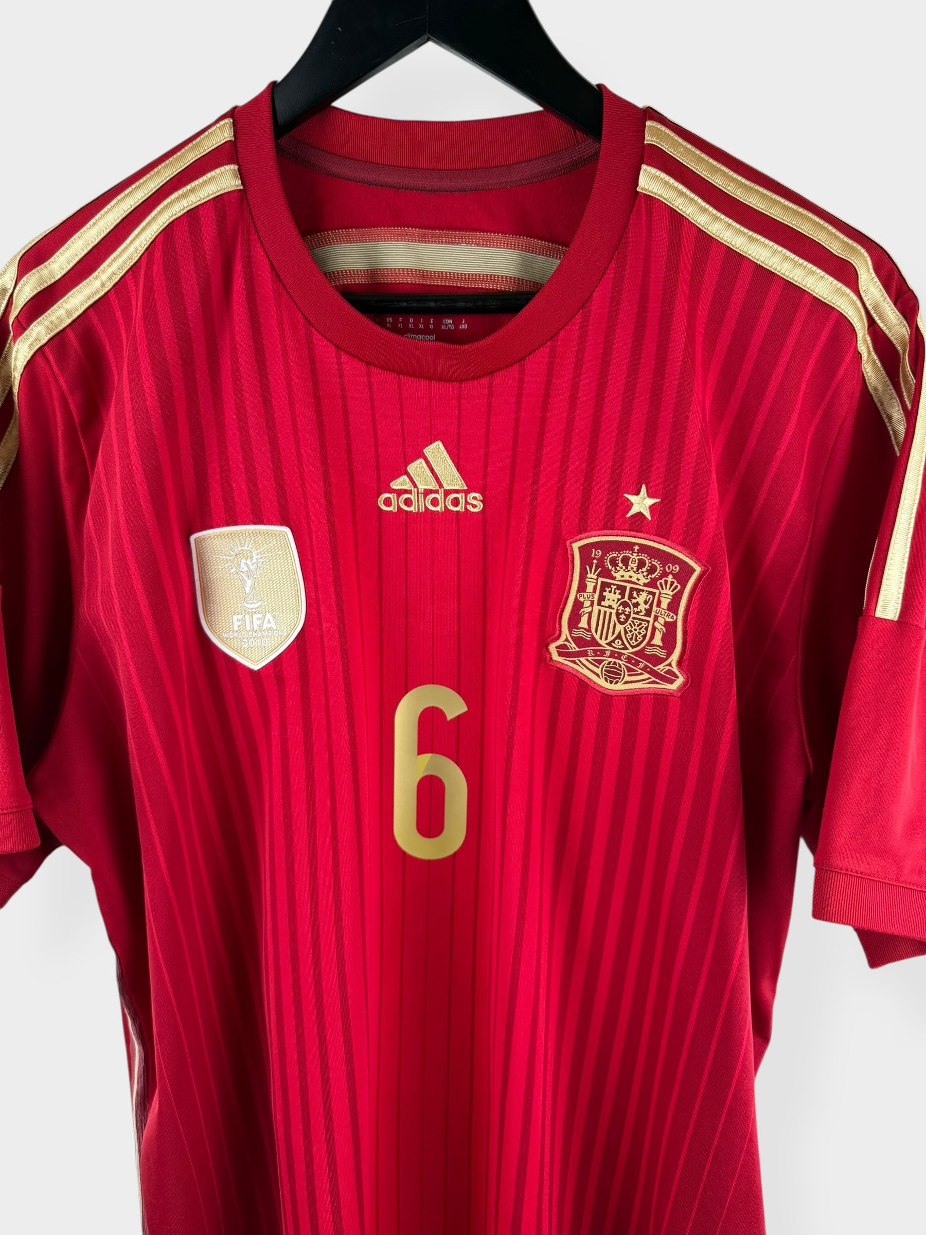 2014-15 SPANIEN HEIMTRIKOT INIESTA #6 XL