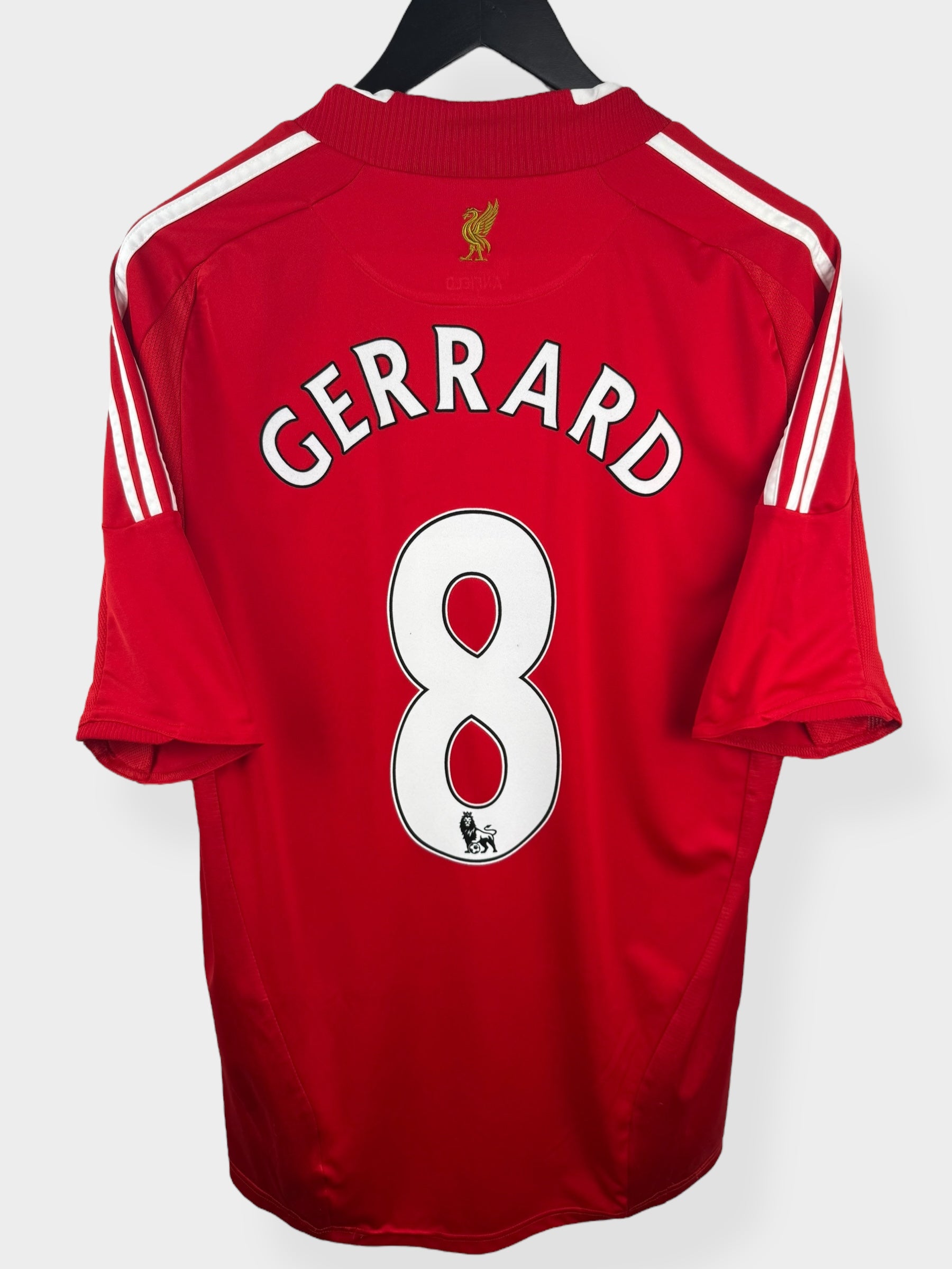 2008-10 LIVERPOOL HOME SHIRT GERRARD #8 L