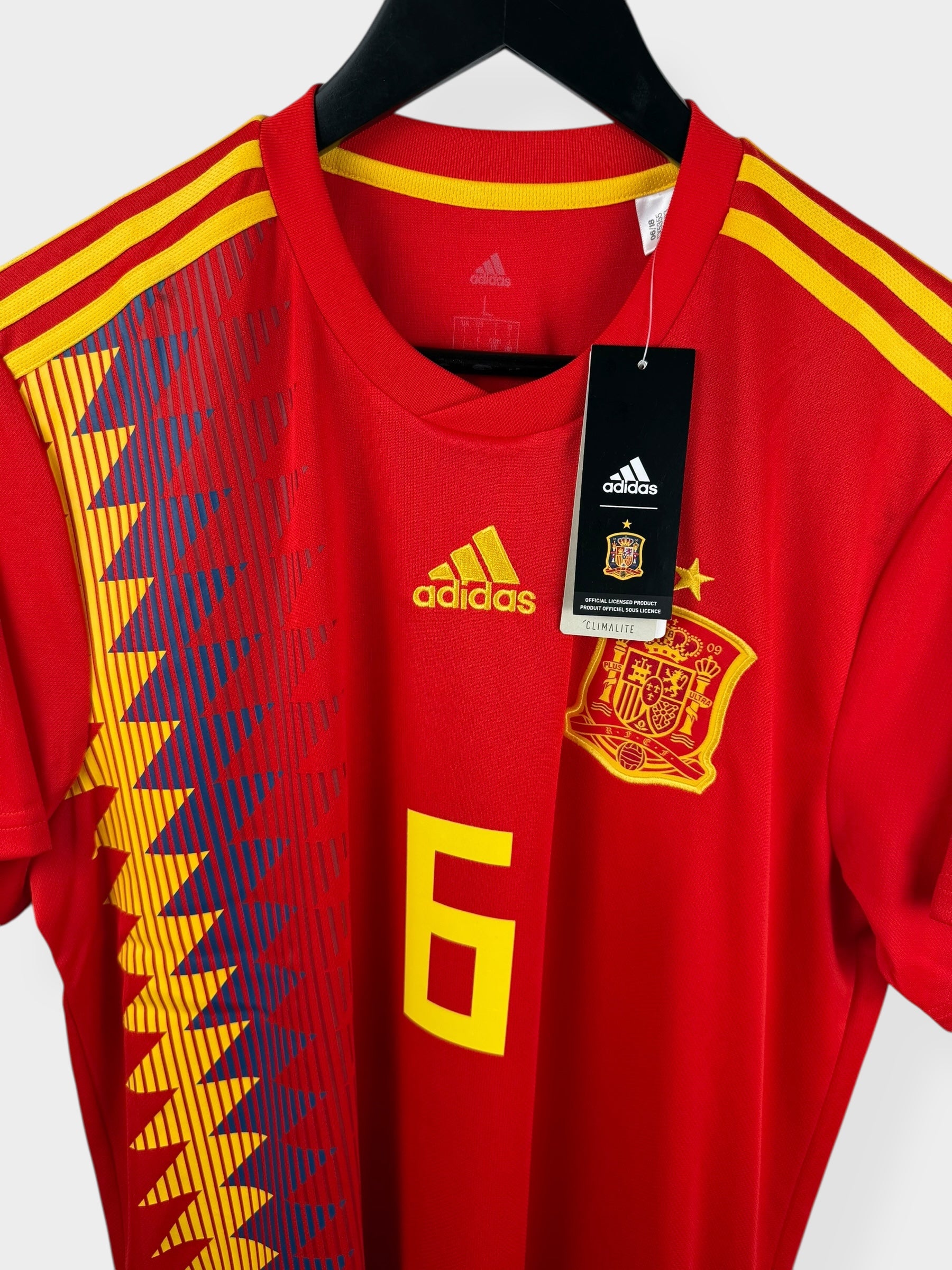 2018-19 SPANIEN HEIMTRIKOT INIESTA #6 L