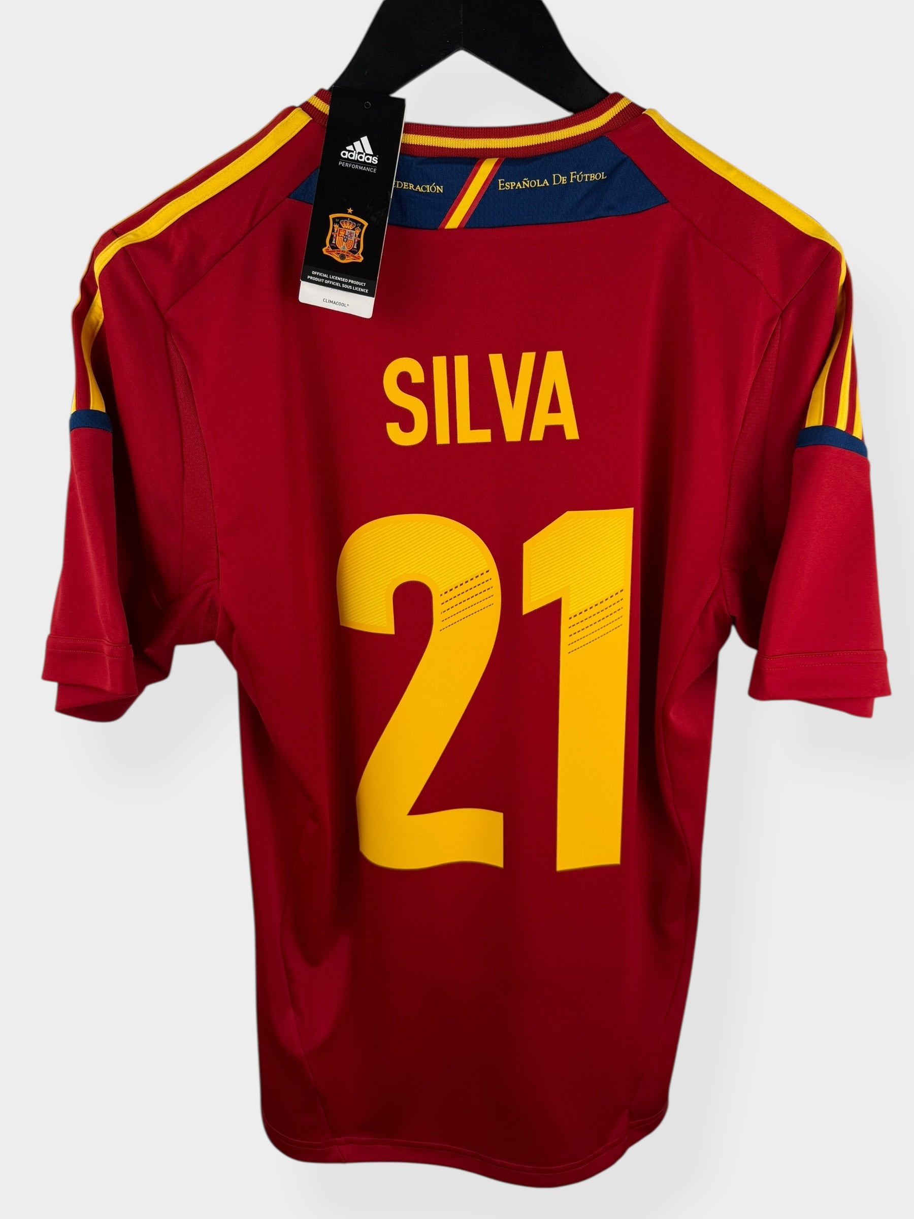 2011-12 SPAIN HOME SHIRT SILVA #21 S - Authentic Football Club