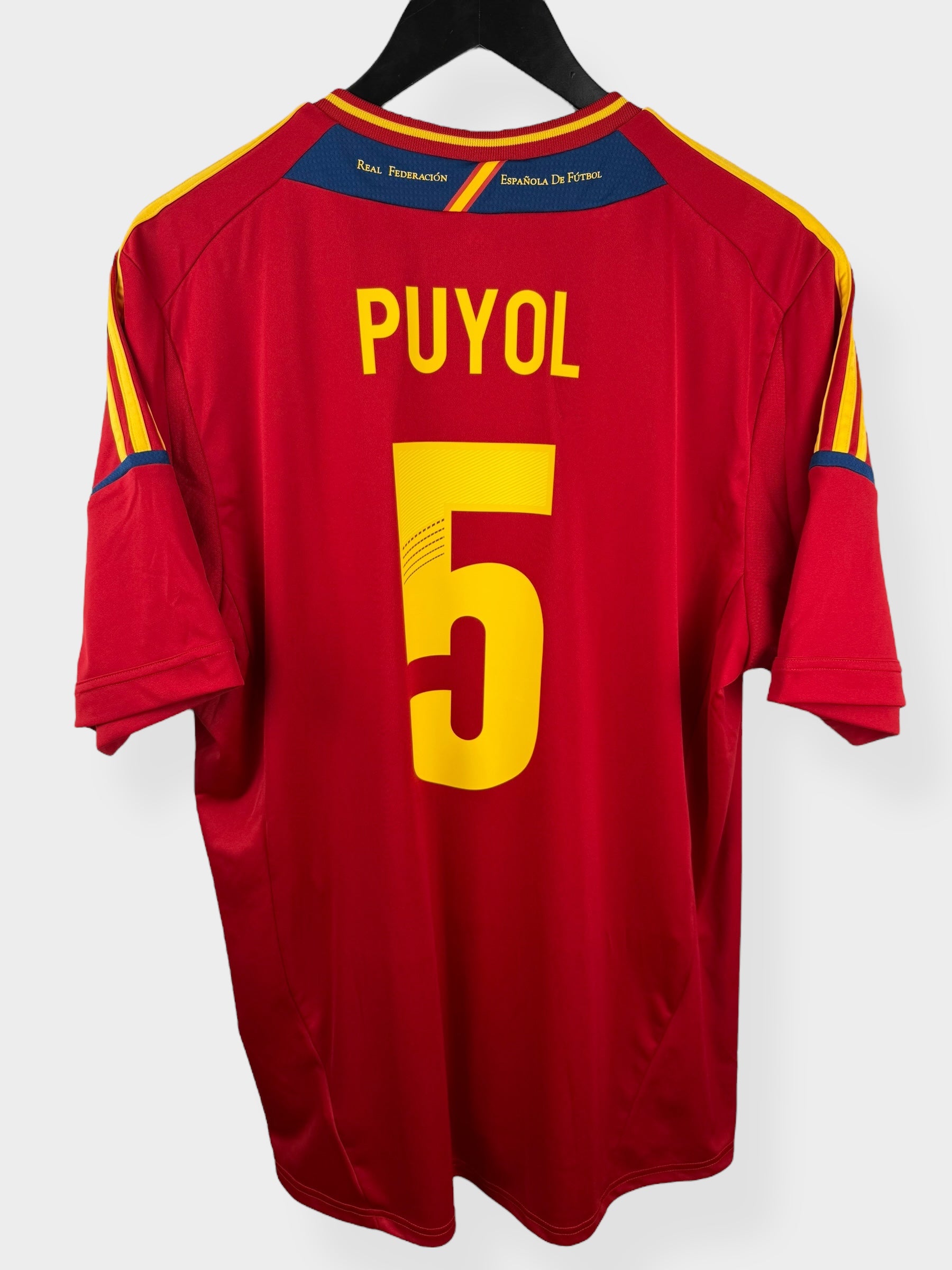 2011-12 SPAIN HOME SHIRT PUYOL #5 XL