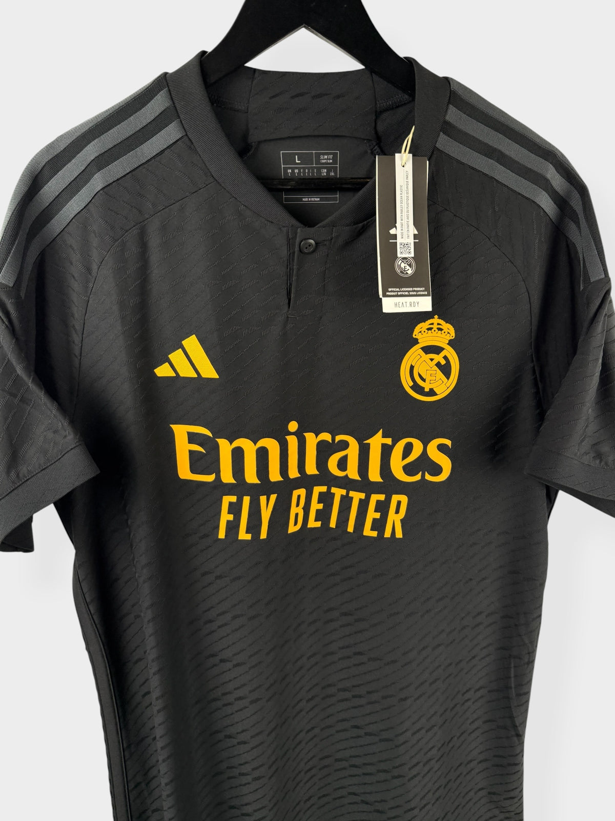 2023-24 REAL MADRID DRITTES TRIKOT PLAYER ISSUE L