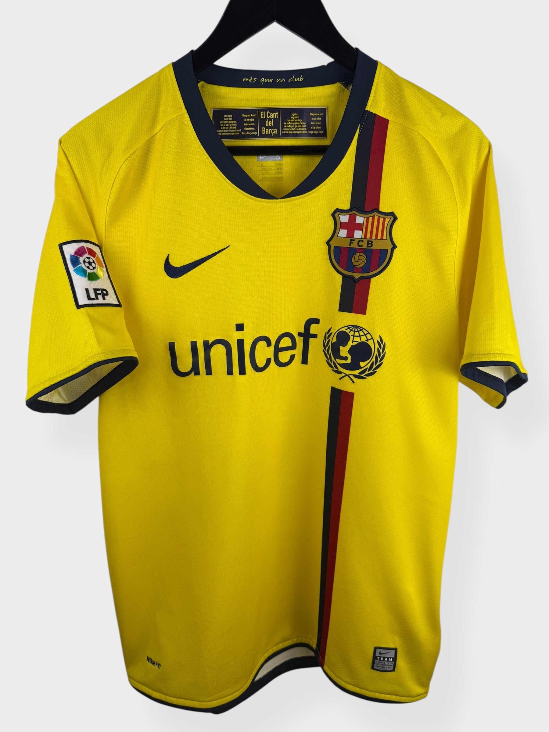 2008-10 BARCELONA AWAY SHIRT MESSI #10 S - Authentic Football Club