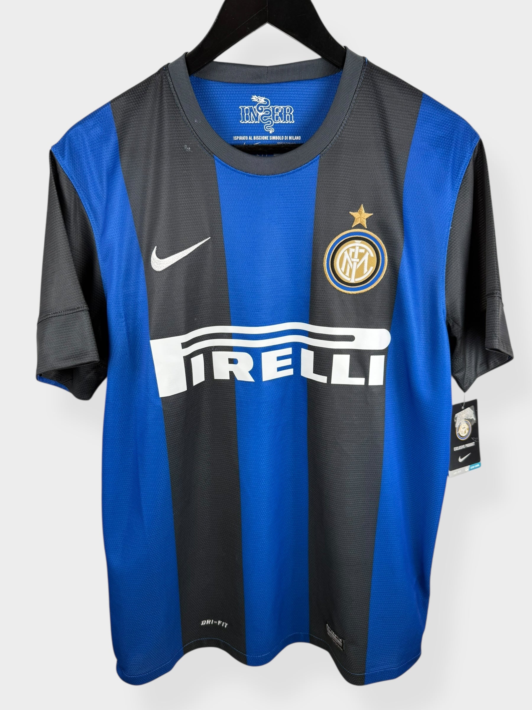 2012-13 INTER MILAN HOME SHIRT MILITO #22 M - Authentic Football Club