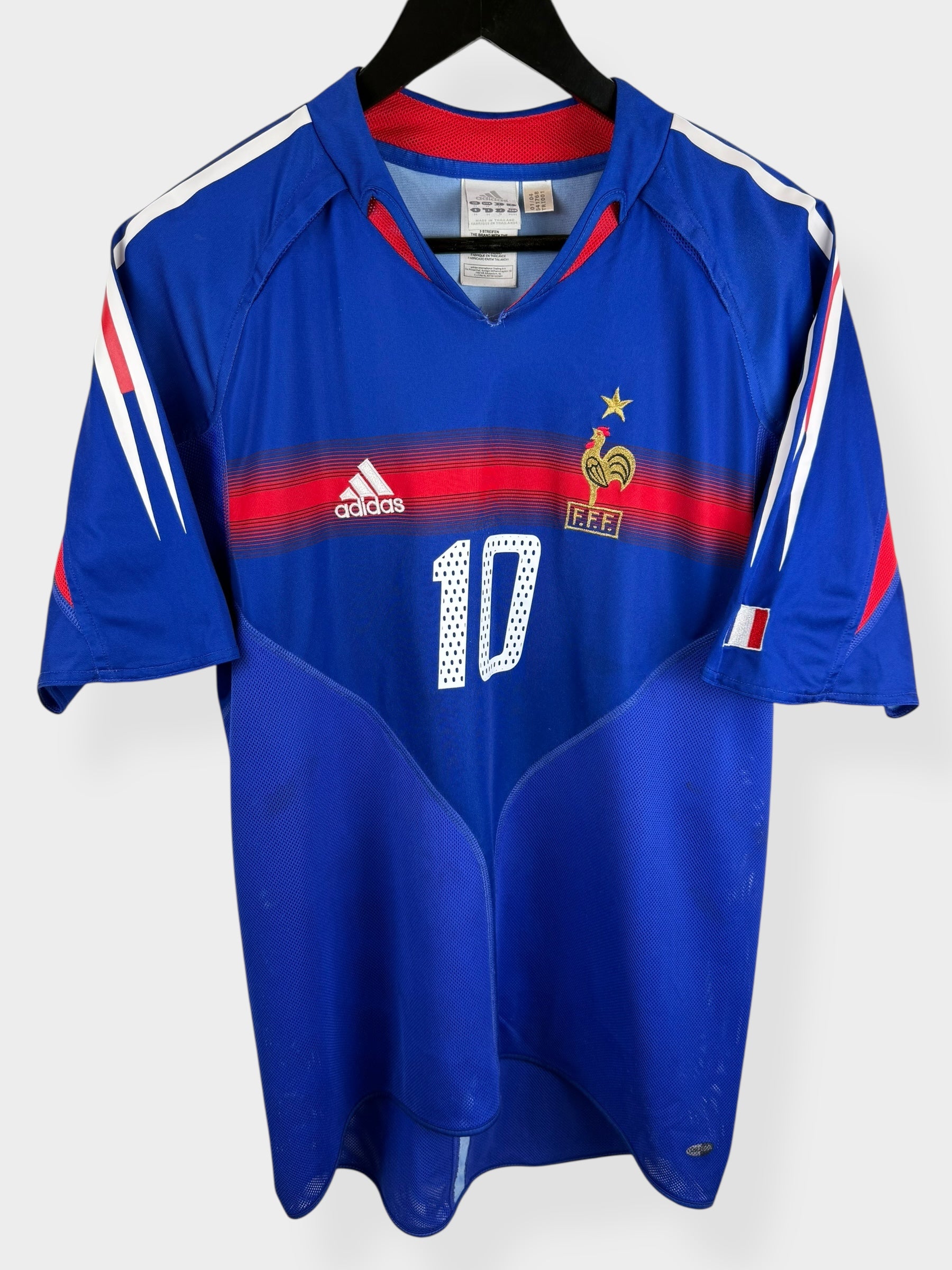 2004-05 FRANCE HOME SHIRT ZIDANE #10 M - Authentic Football Club