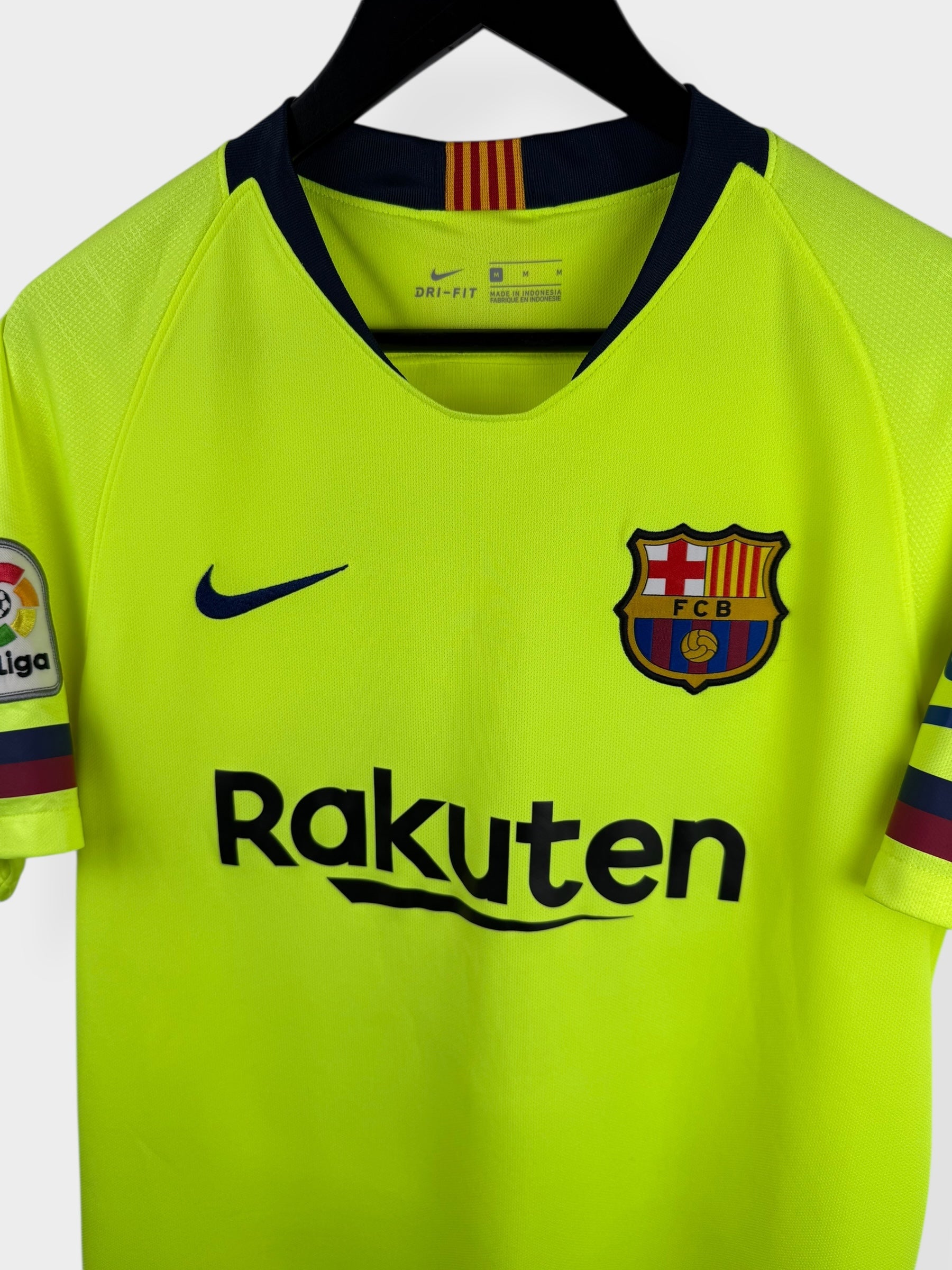 2018-19 BARCELONA AWAY SHIRT MESSI #10 M - Authentic Football Club