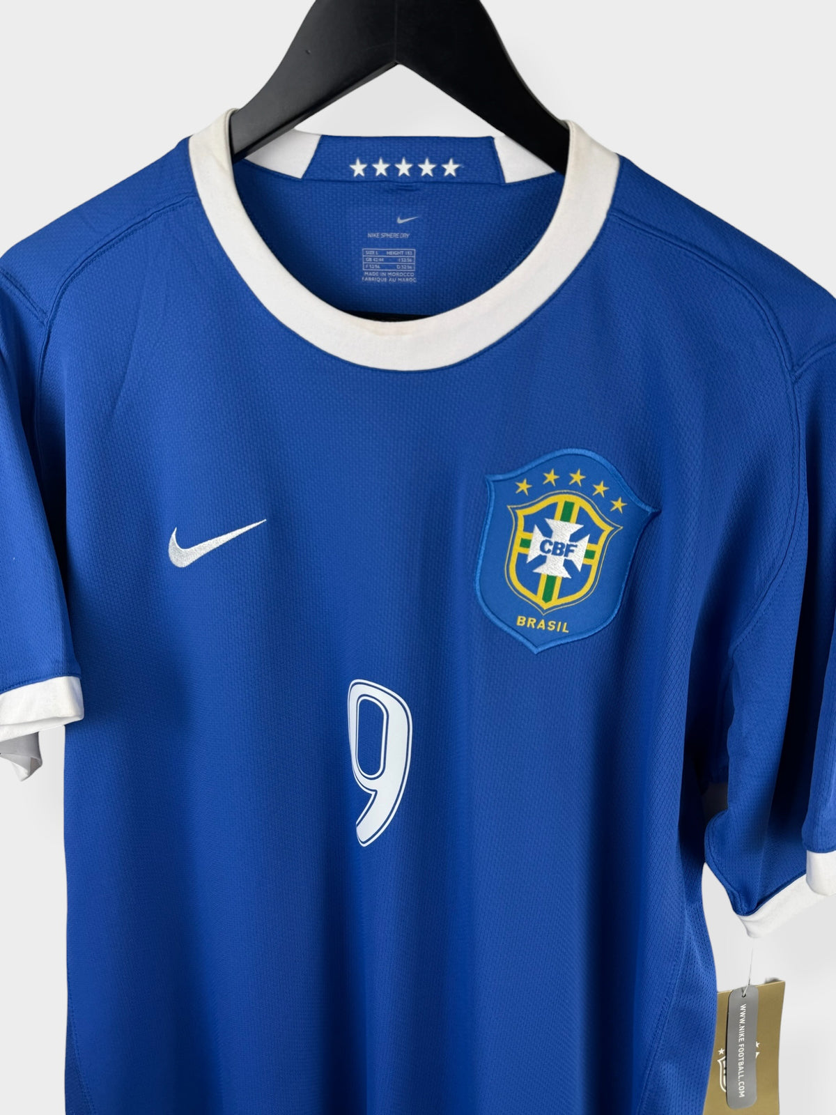 2006-08 BRAZILIË UITSHIRT RONALDO #9 L