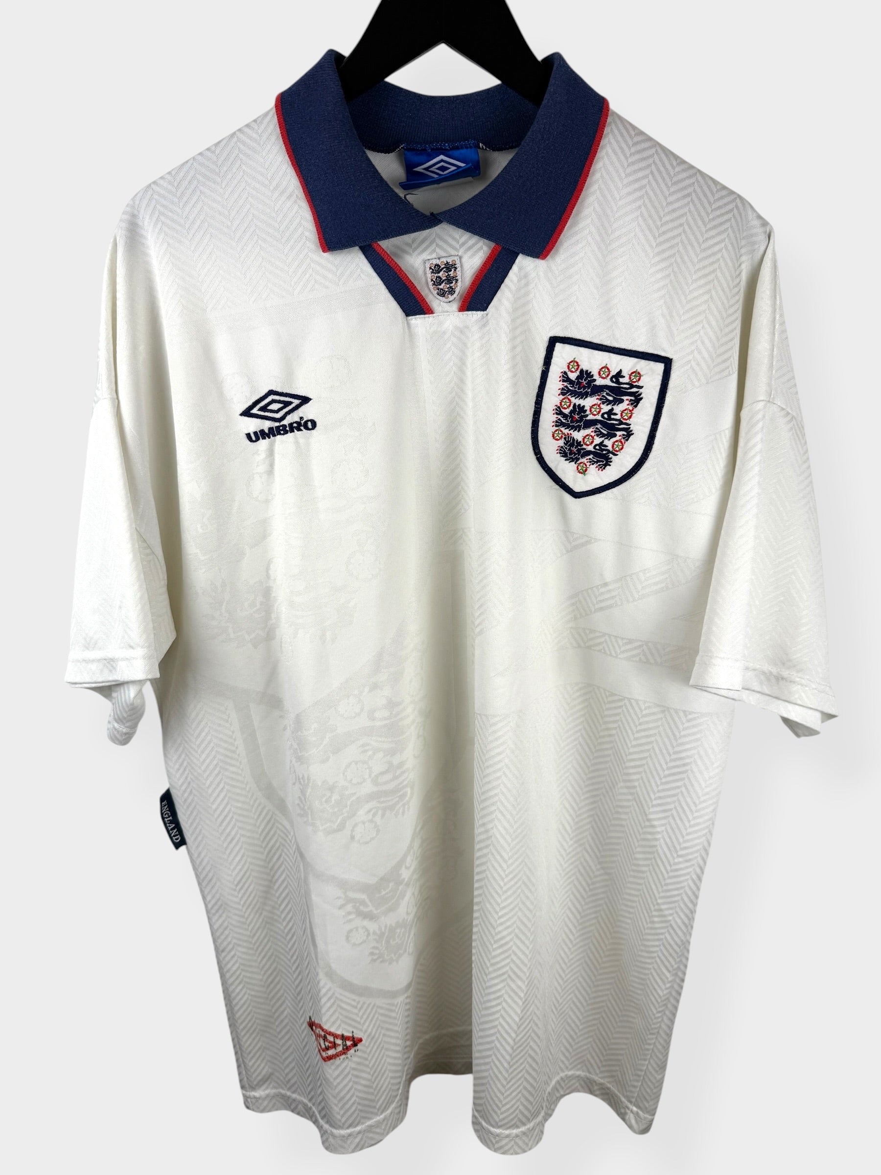 MAILLOT DOMICILE ANGLETERRE 1993-94 XL