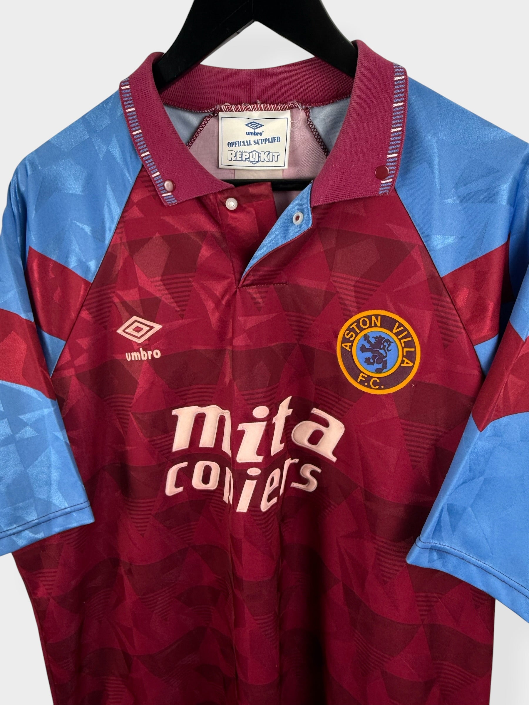 1990-92 ASTON VILLA HOME SHIRT XL