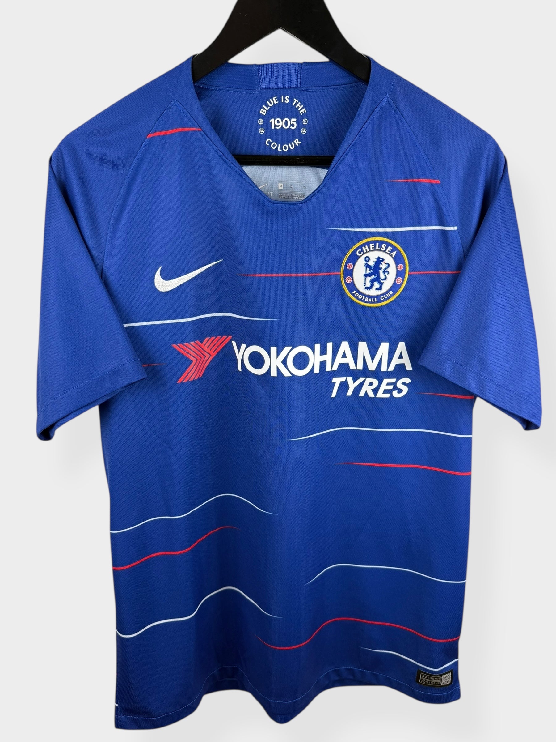 2018-19 CHELSEA HOME SHIRT HAZARD #10 M - Authentic Football Club