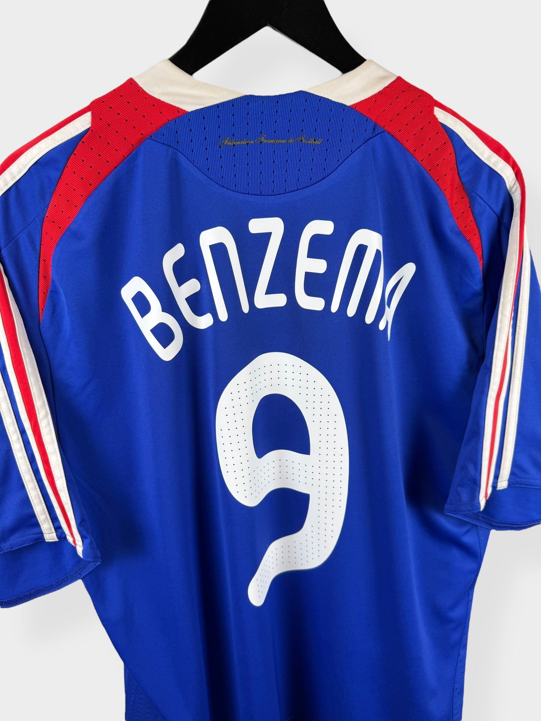 2007-08 FRANCE HOME SHIRT BENZEMA #9 XL