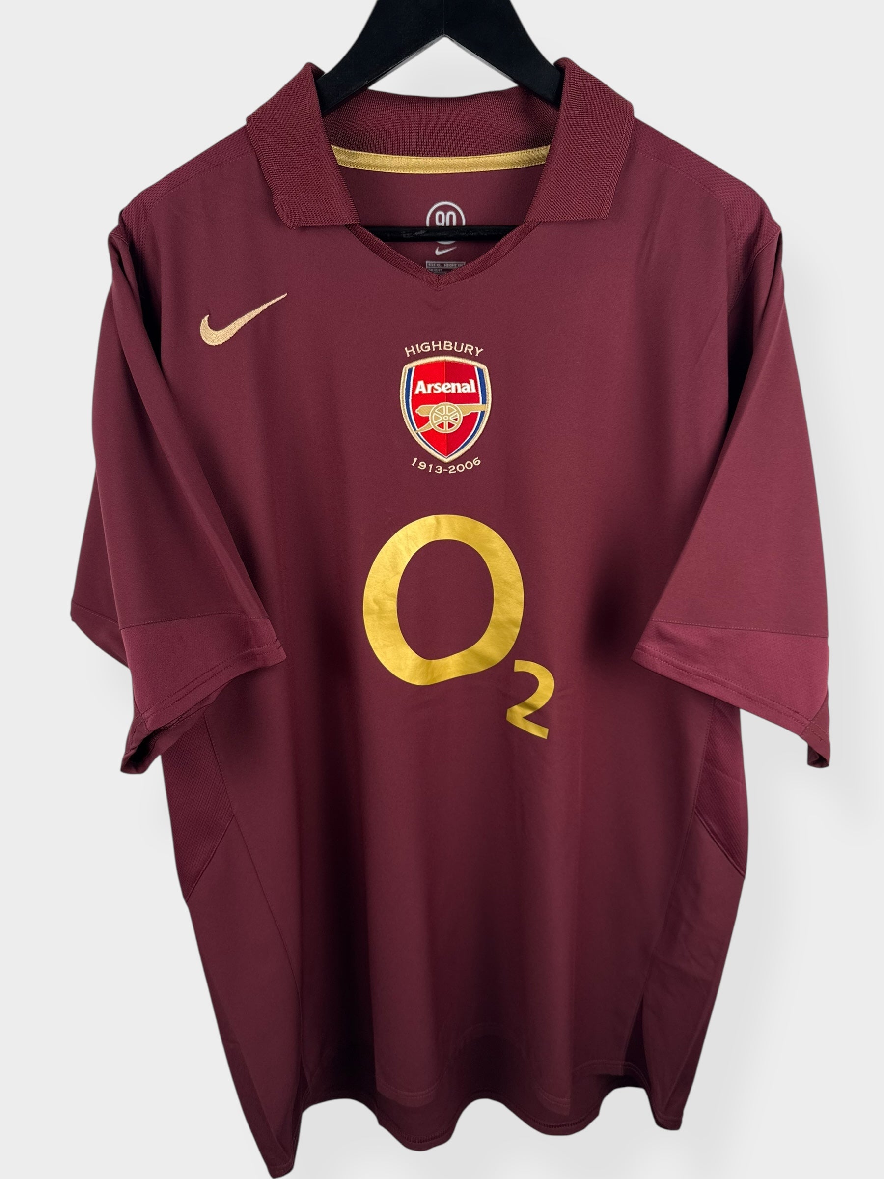 2005-06 ARSENAL HIGHBURY HOME SHIRT HENRY #14 XL