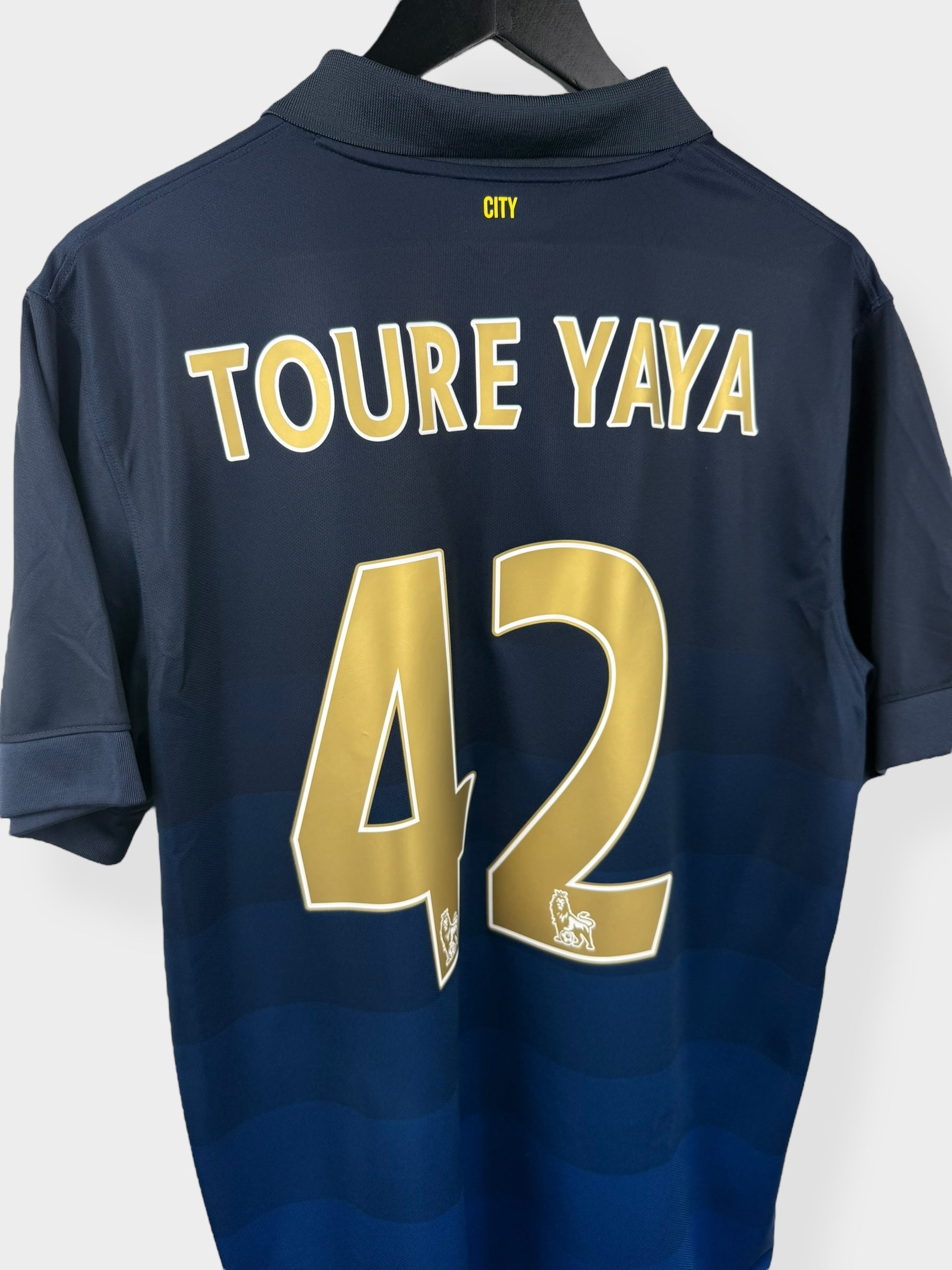 2014-15 MANCHESTER CITY AWAY SHIRT TOURE YAYA #42 L