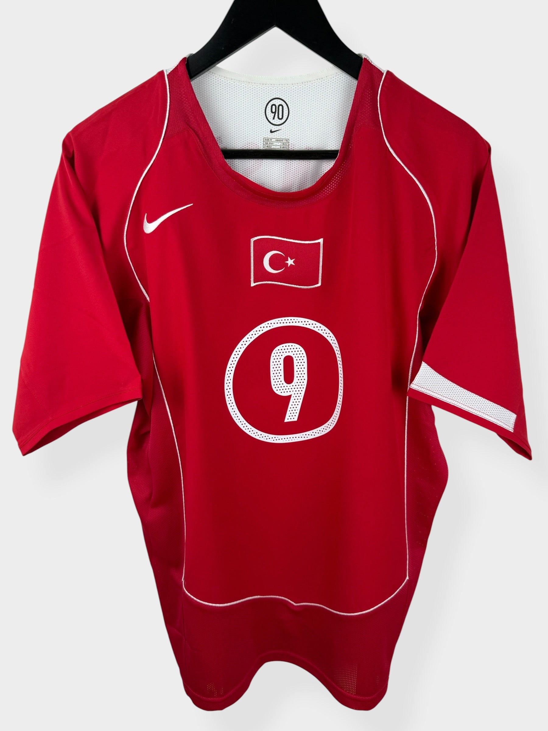 2004-06 TURKEY HOME SHIRT HAKAN SUKUR #9 M