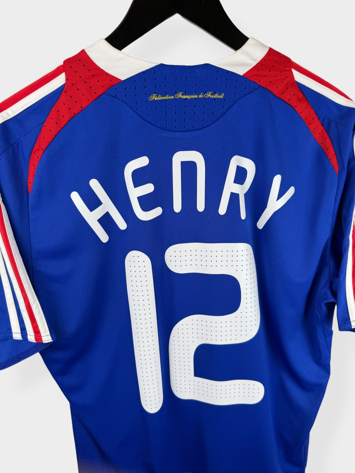 MAILLOT DOMICILE FRANCE 2007-08 HENRY N°12 M