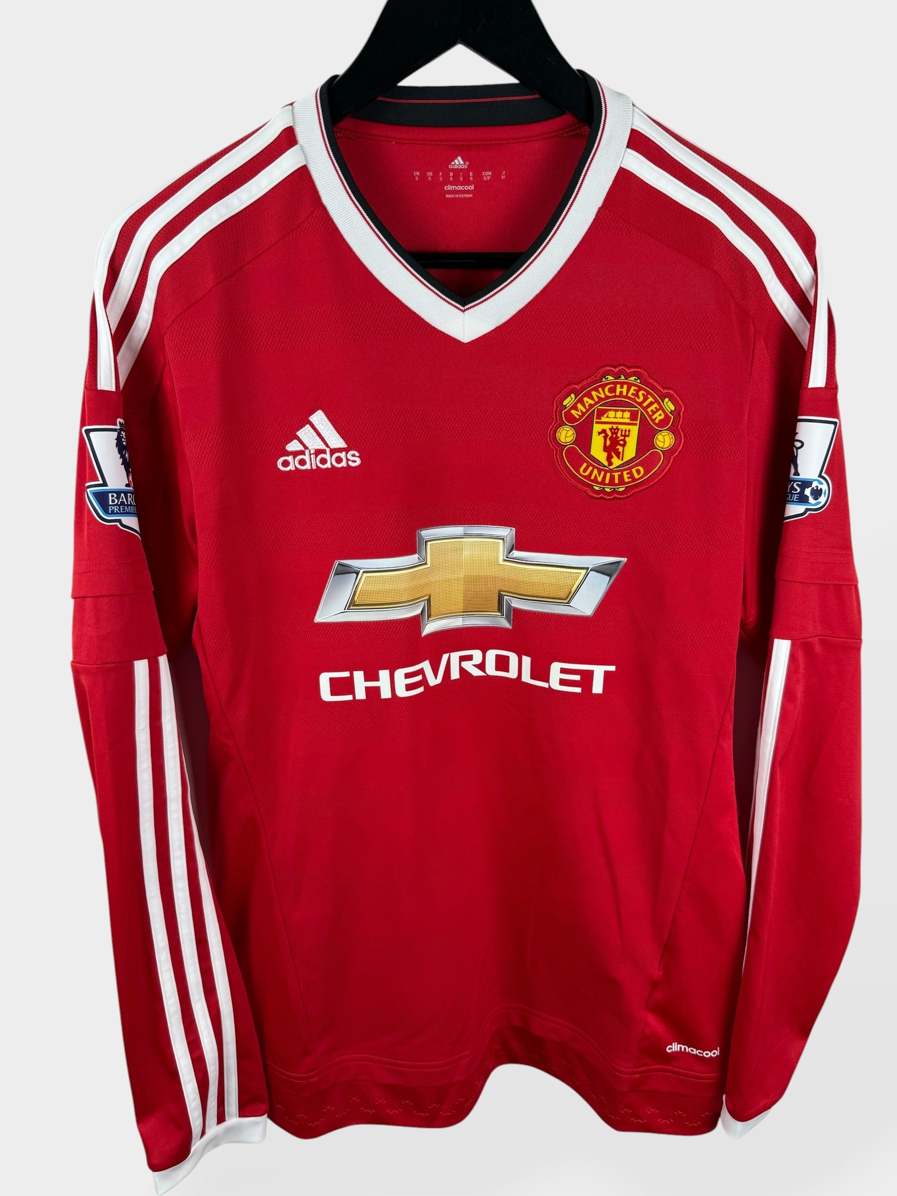2015-16 MANCHESTER UNITED HOME LS SHIRT MEMPHIS #7 S