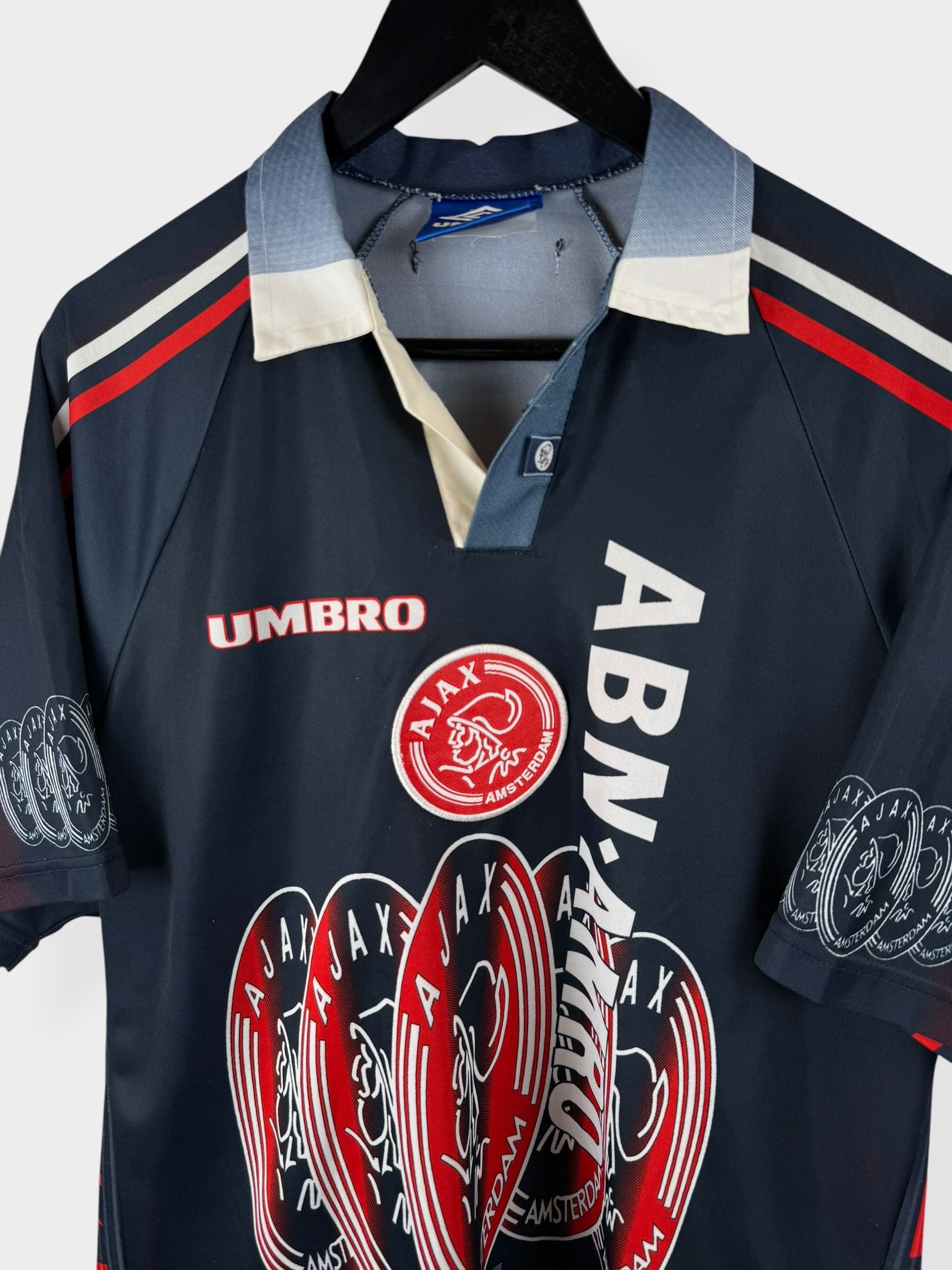 1997-98 AJAX AWAY SHIRT LAUDRUP #10 XXL