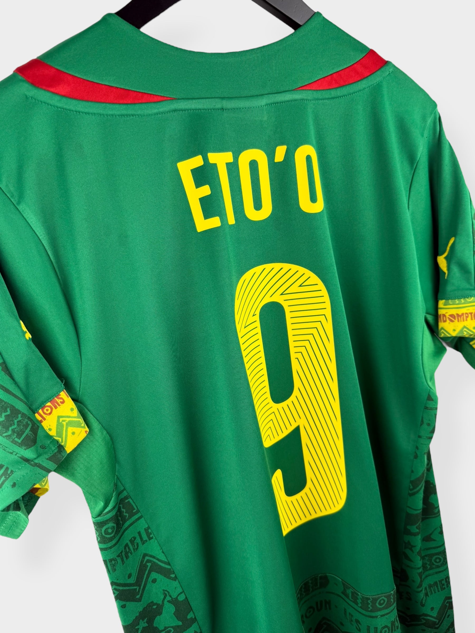 2014-16 CAMEROON HOME SHIRT ETO'O #9 M