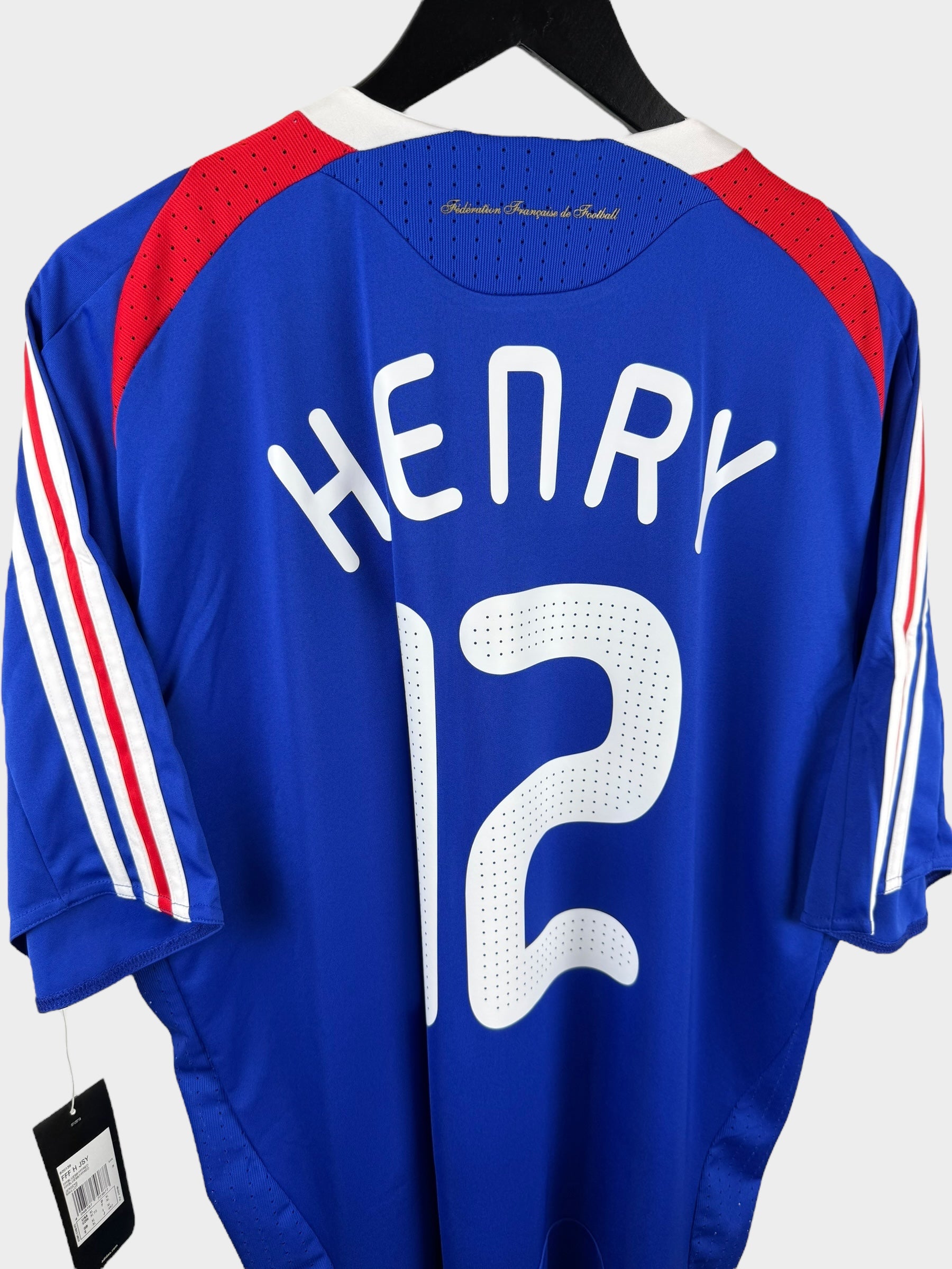 2007-08 FRANCE HOME SHIRT HENRY #12 XL - Authentic Football Club