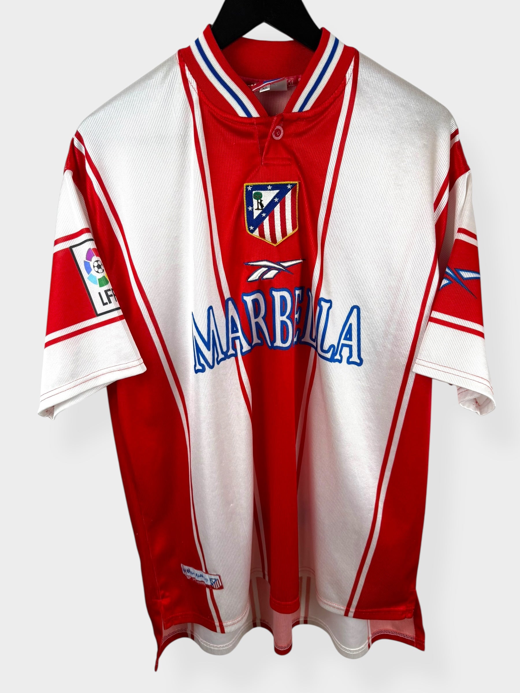 1999-00 ATLETICO MADRID HOME SHIRT XL - Authentic Football Club