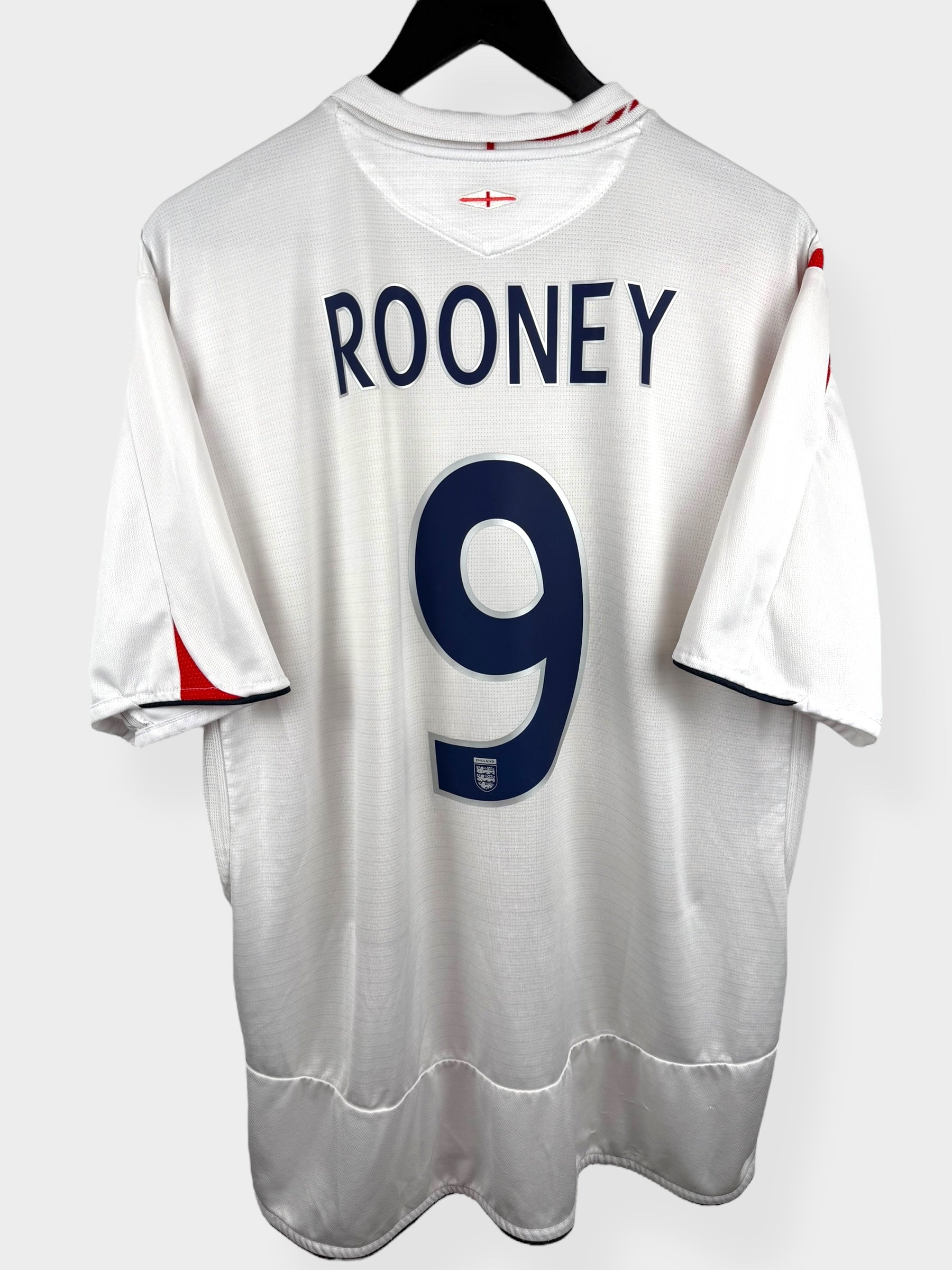 2005-07 ENGLAND HEIMTRIKOT ROONEY #9 XL